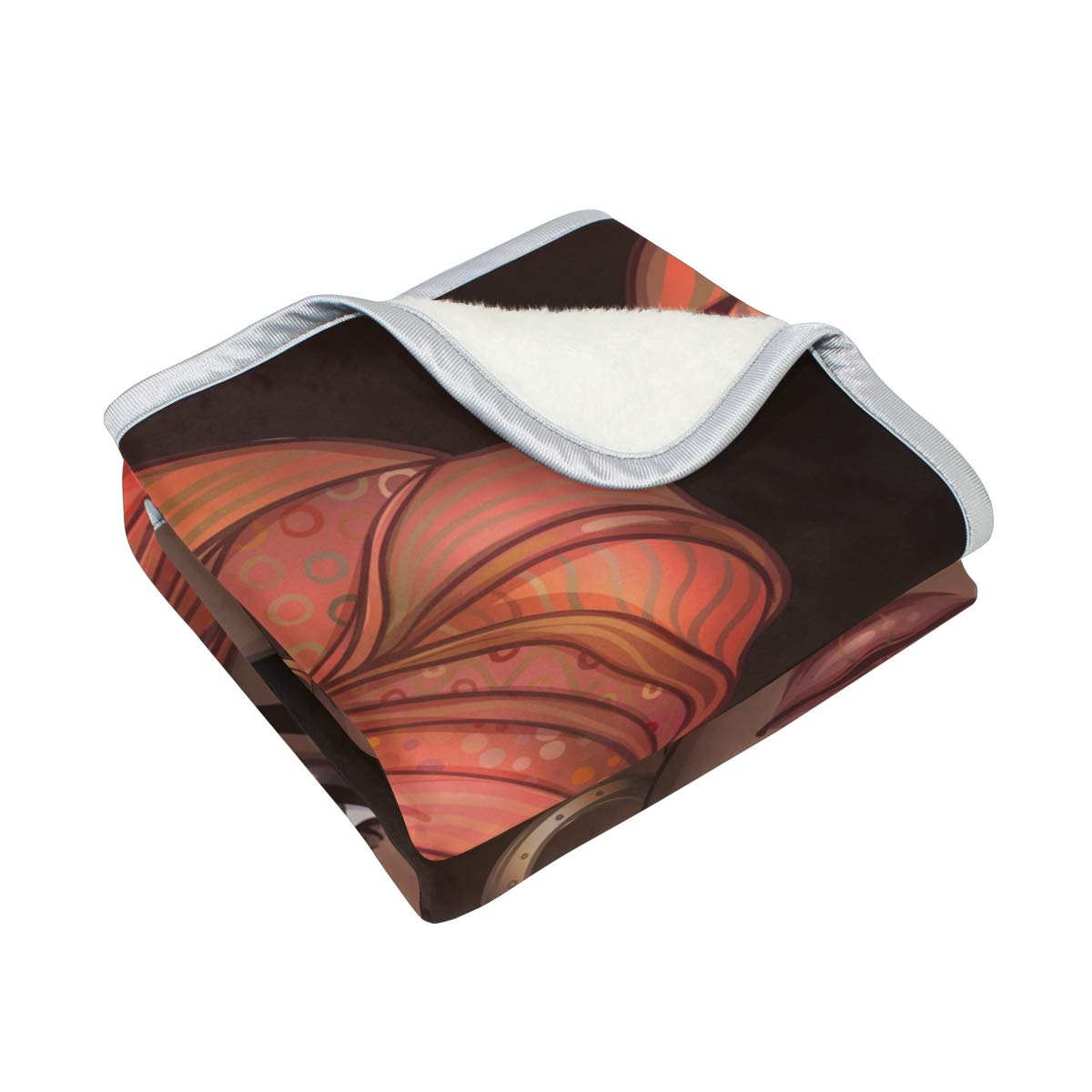 senya Throw Blanket for Couch, African American Woman Soft Cozy Bed Blanket for Kids Gils Boys