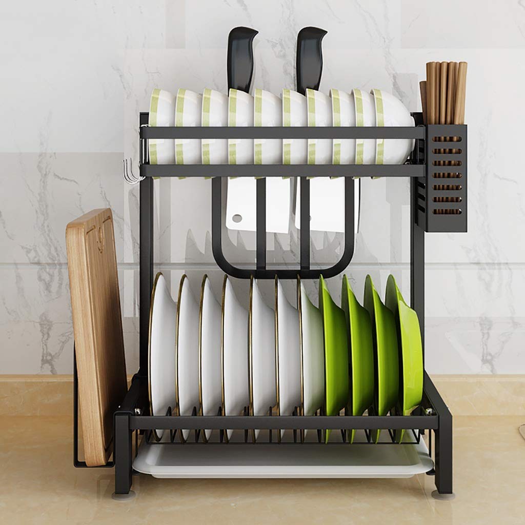 Escurreplatos - Rejilla para Secar Platos sobre El Fregadero Escurridor De Platos Grande Enrollable, Estante para Fregadero De Cocina Plegable Multiusos Estera De Acero Inoxidable