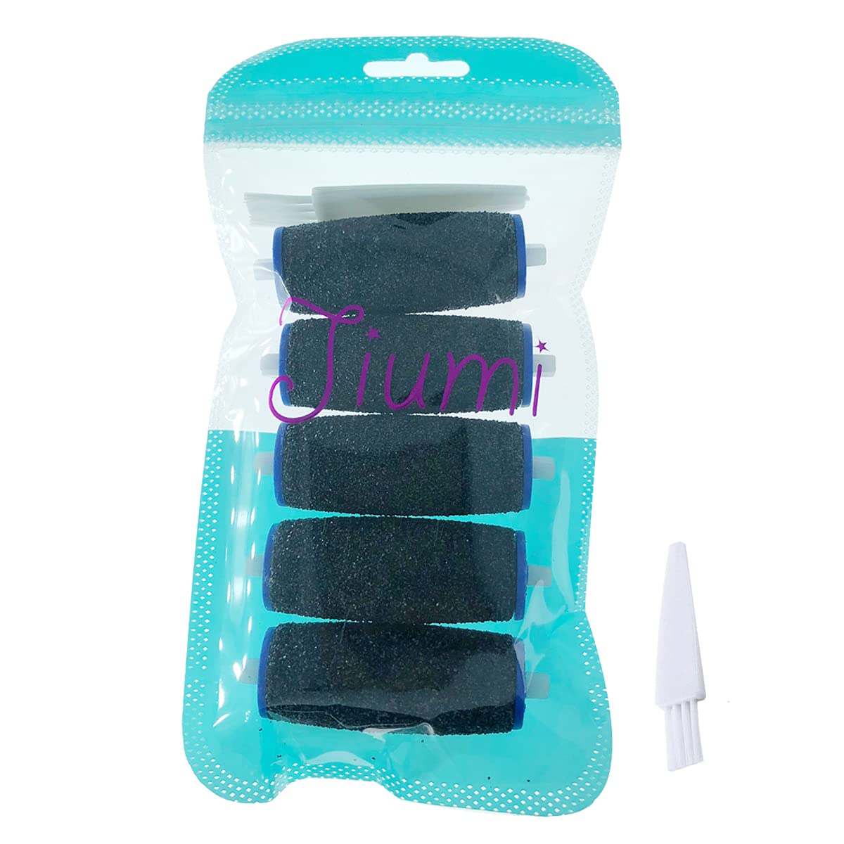 5 Pack Extra Coarse: 5 Pack Extra Coarse Replacement Rollers For Amope Pedi Refills Electronic Perfect Foot File Pedi Hard Skin Remover Refills Include A Clean Brush