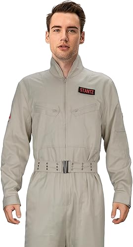 Miniatura 2 de LINKOM Disfraz de caza de fantasmas para adultos, overol de los años 80 para Halloween, cosplay