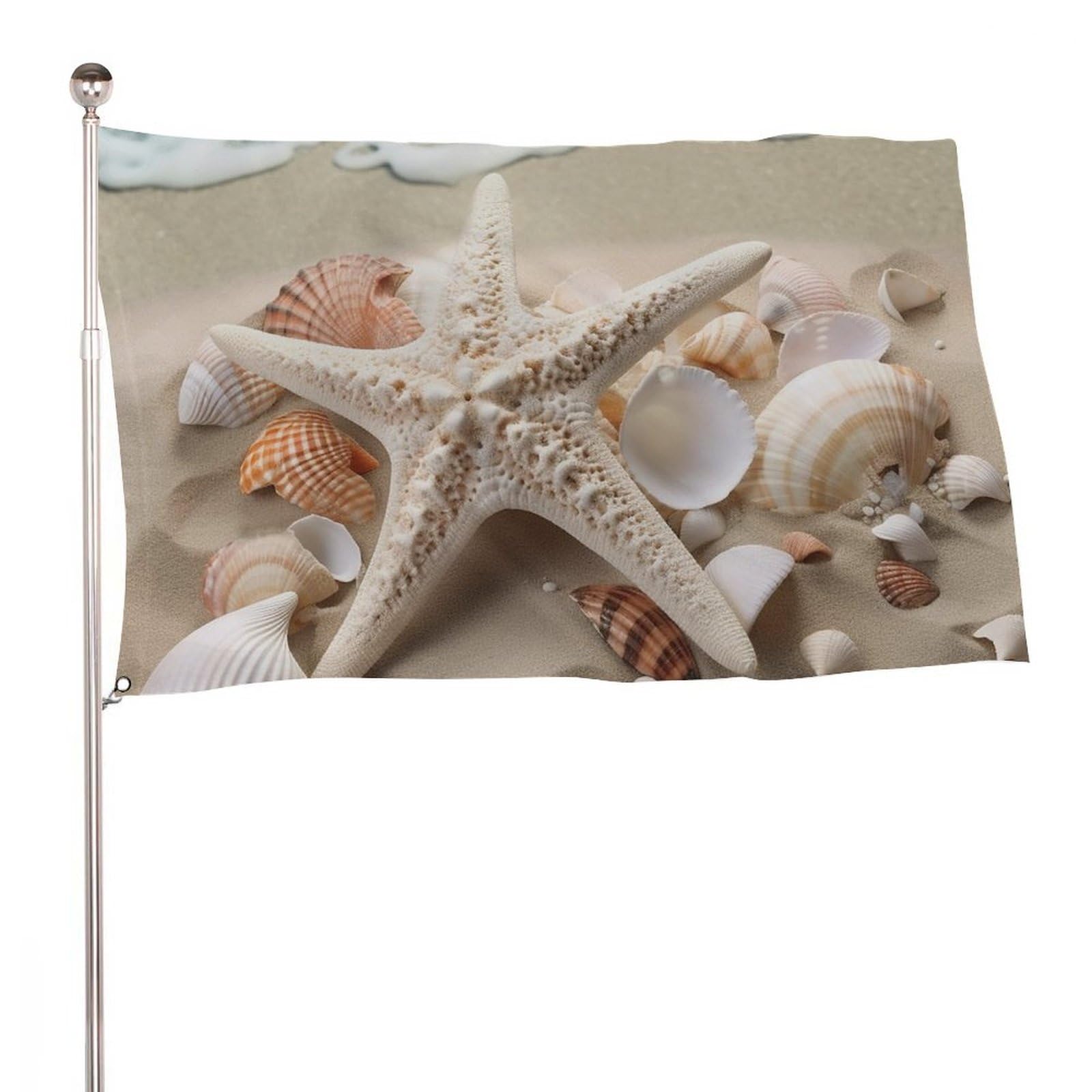 Drapeau de jardin avec œillets métalliques grand modèle 152 cm pour décoration de cour - 8