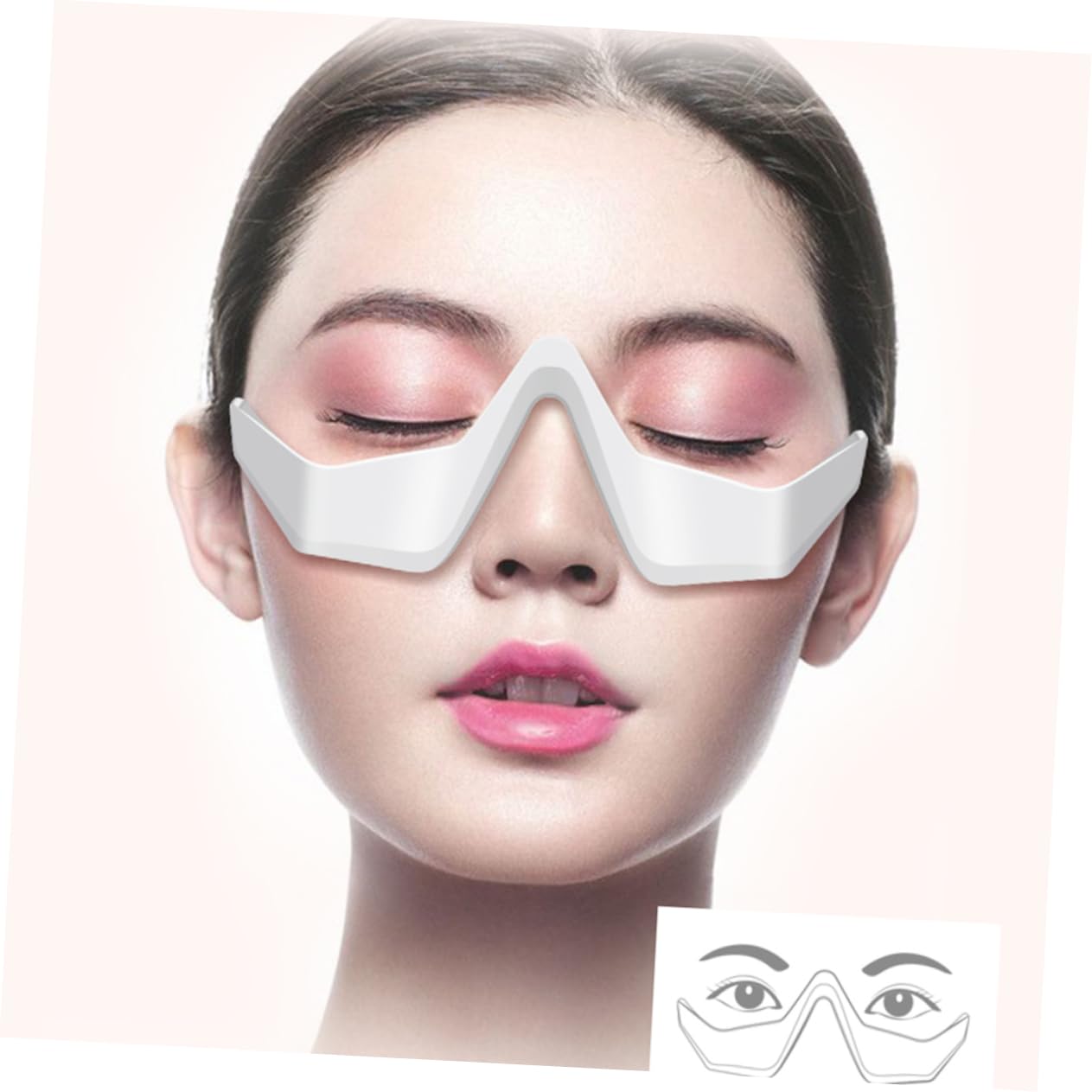 Masajeador Eléctrico de Ojos de Microcorriente Blanco 3 Niveles