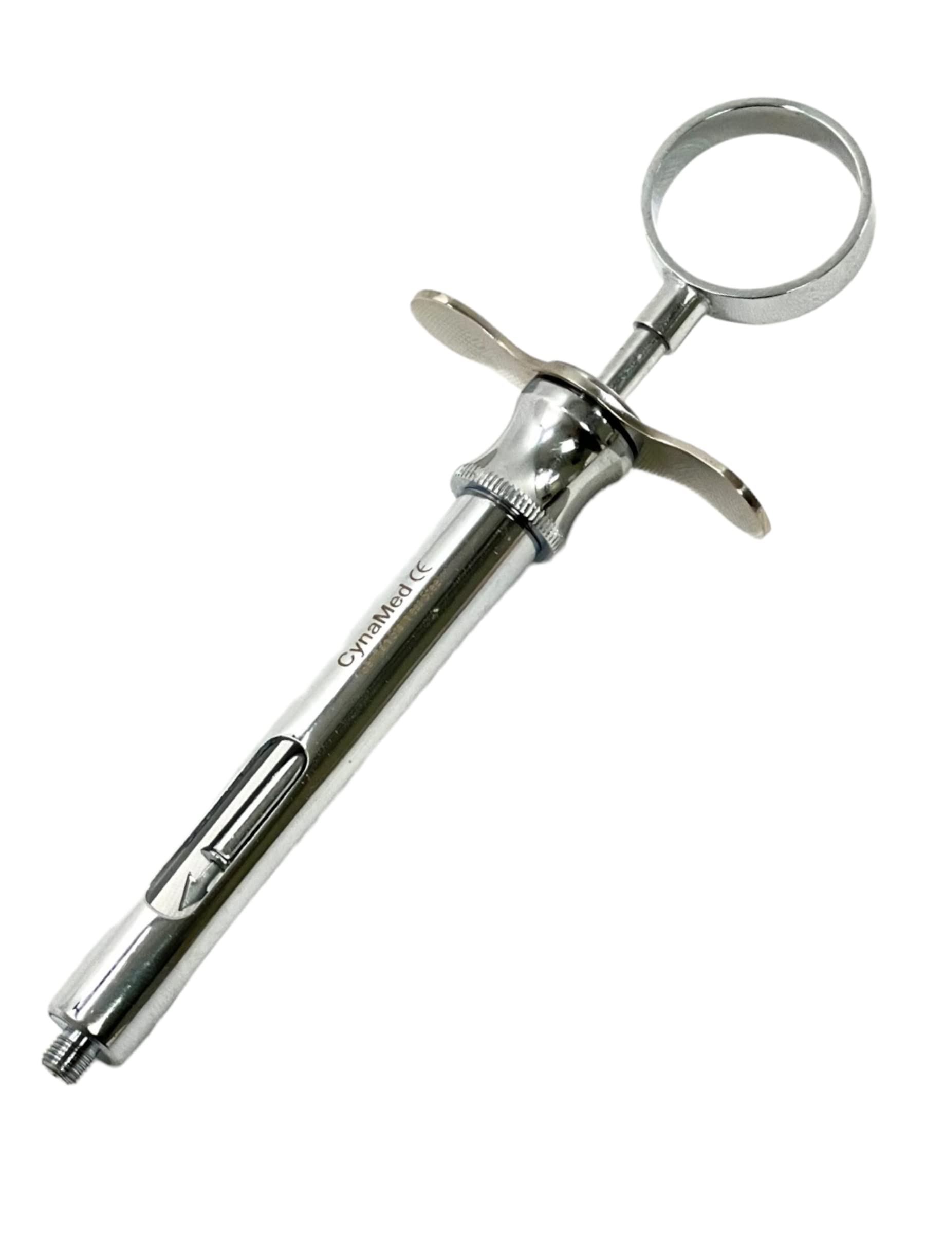 Curved Tip Syringe 1 Each - ANESTHETIC Dental Syringe 1.8mL ONE Ring German Grade Dental Instrument (CYNAMED Air Water Syringe Tips Dental Curved Tip Syringe 1 Each - ANESTHETIC Dental Syringe 1.8mL ONE Ring German Grade Dental Instrument (CYNAMED Air Water Syringe Tips Dental