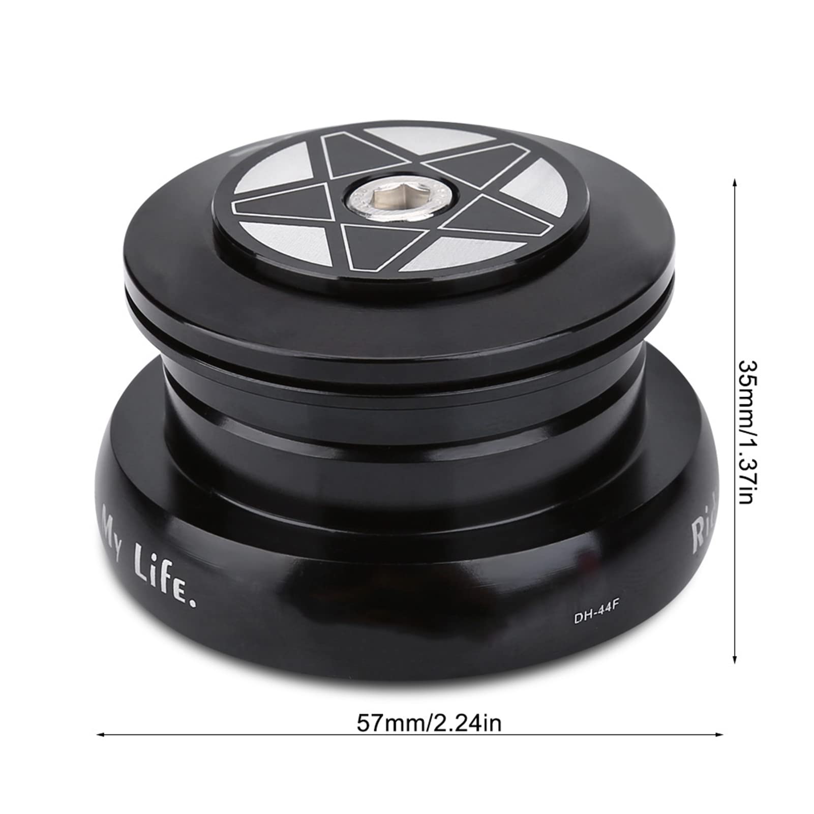 Juego de dirección para Bicicleta con rodamiento Externo: aleación de Aluminio, Cuadro de Tubo Recto de 44 mm, Accesorio para Bicicleta para una conducción Suave, Ligero y Duradero.