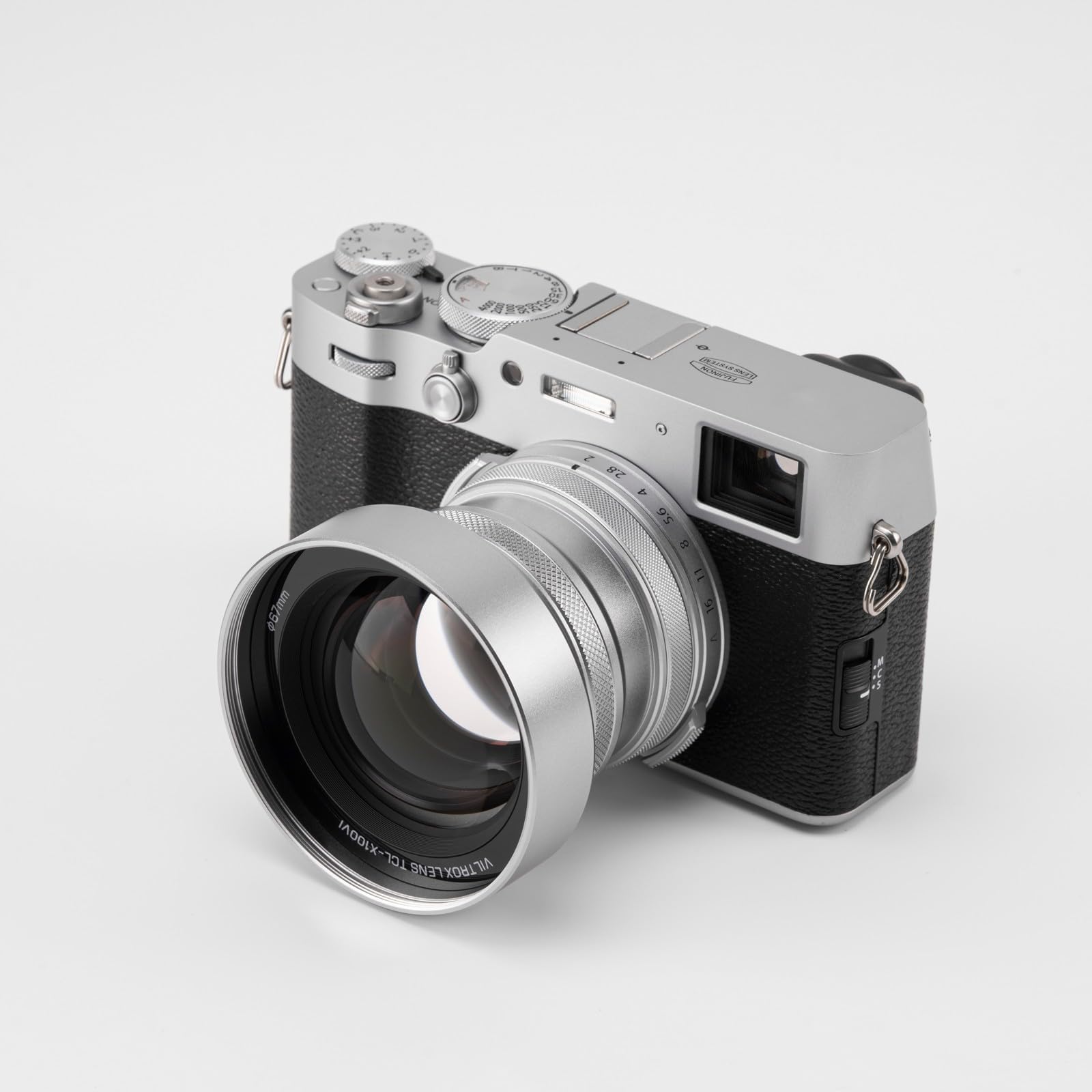 VILTROX TCL-X100 VI Telekonverter-Objektiv für Fujifilm X100-Serie Kameras, 1.4X Teleobjektiv mit automatischer Erkennung für Fuji Fujifilm X100VI, X100V, X100F, X100S, X100 Kameras – Silber