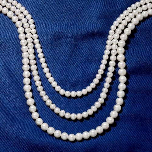 Ross-Simons 5-8mm Cultured Pearl 3-Strand Necklace With Sterling Silver4