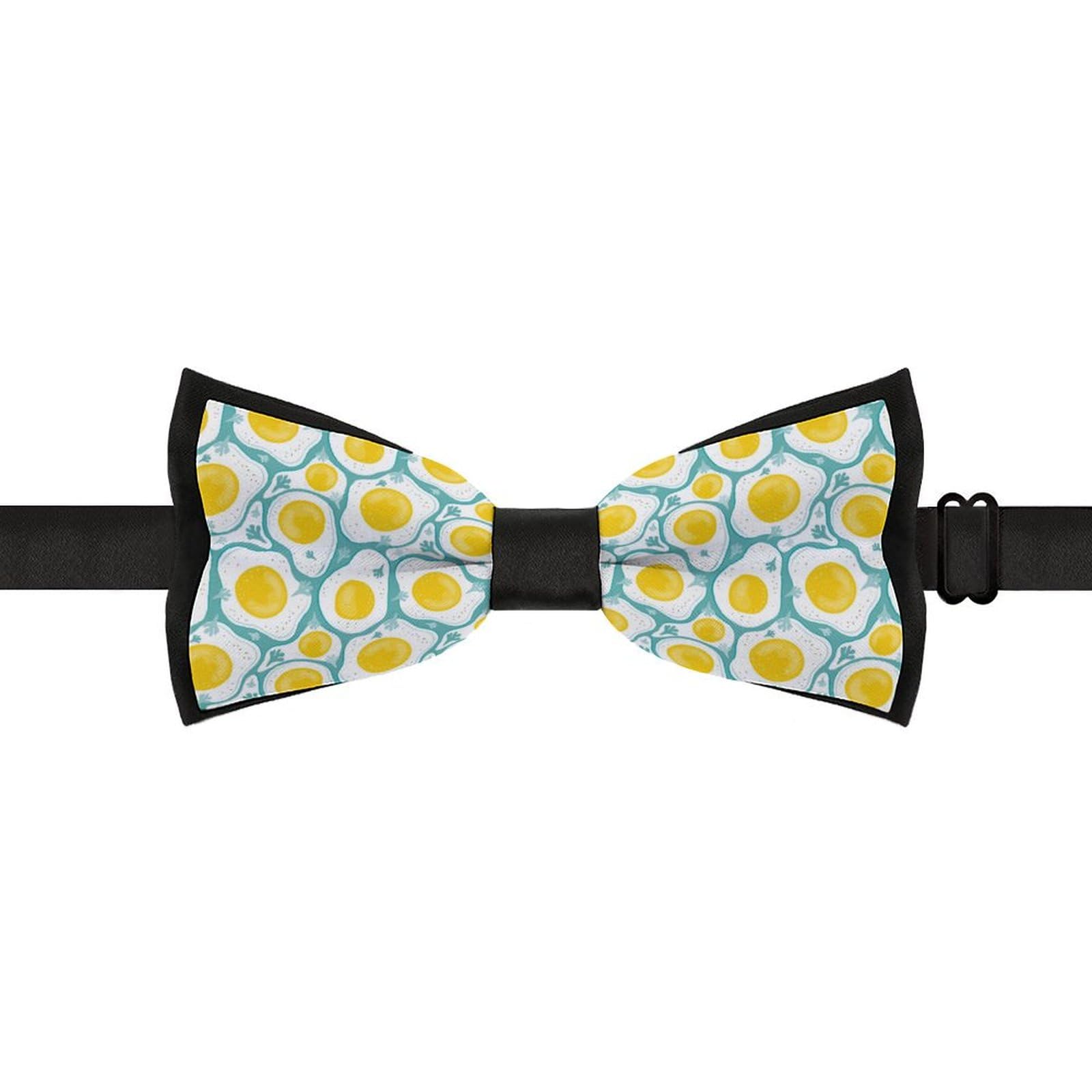 GoasNei Cute Egg Pattern Bow Tie for Men Adjustable Necktie Funny Tie Neck Ties for Weddings Party