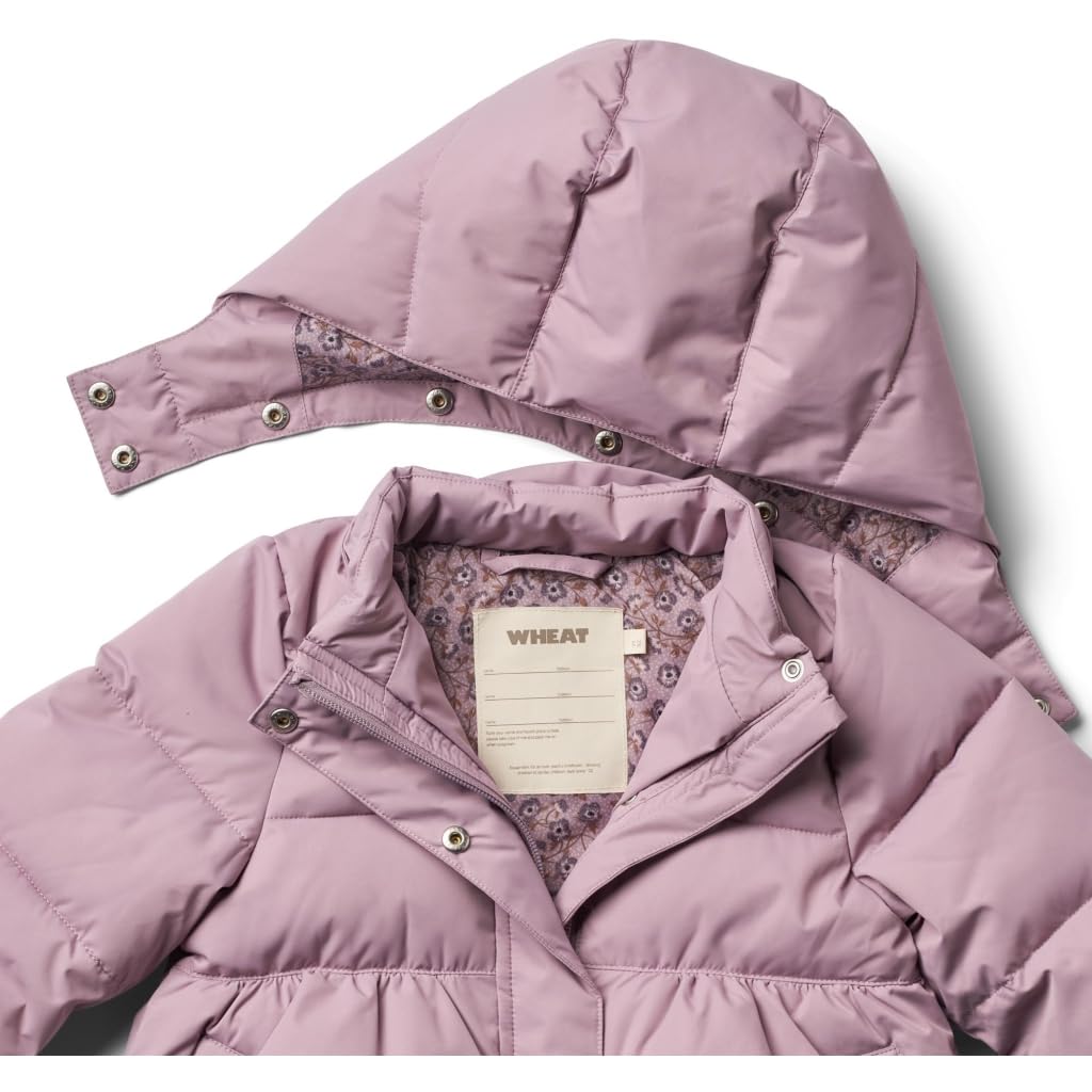 Wheat Steppjacke Winterjacke Steppmantel Puffer Winterjacke Karla Junior Größen Mädchen 100% recyceltes Poleyster Öko Tex Standard Wasserabweisend, Atmungsaktiv, Windabweisend Öko Tex Standard