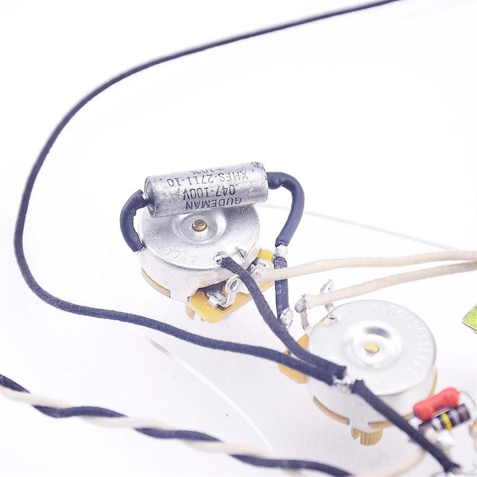 Kit De Cableado De Guitarra Eléctrica Precableado (3 Potenciómetros CTS De Latón De 250 K + 5 Vías)(O1)