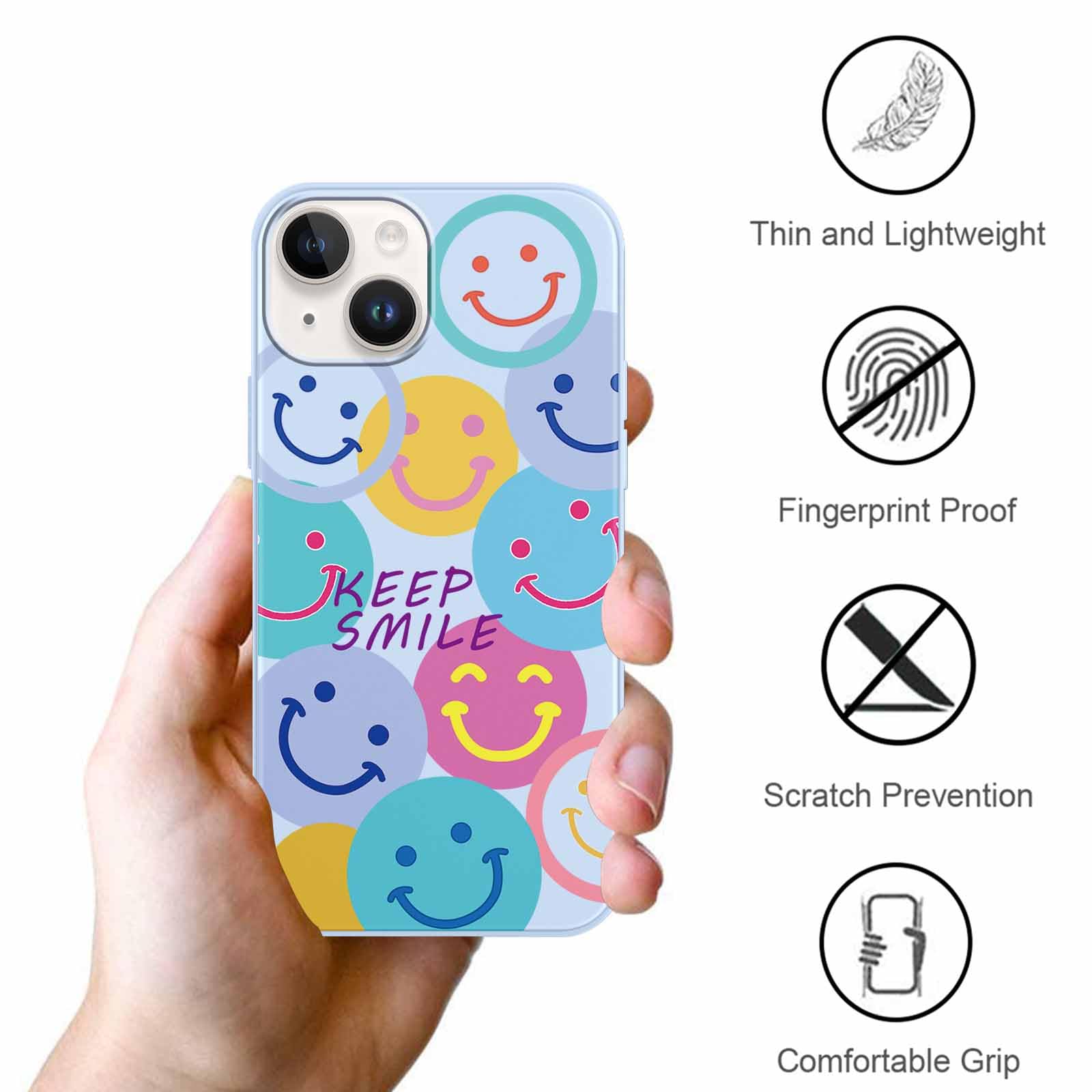 Yoedge 2 Pezzi Cover per iPhone 14 Pro Max 6,7, Sottile Leggero Morbida Custodia in Silicone Antiurto Antigraffio Protettiva Case con Disegni per Donne per iPhone 14 Pro Max, Amore Cuore