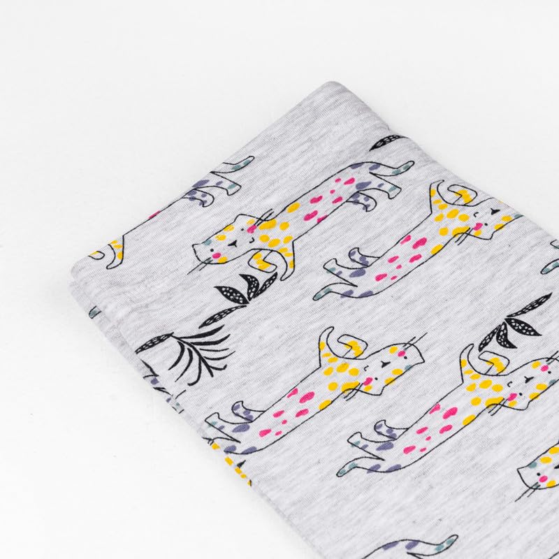 Image of ARIEL Cotton Printed Non-Transparent Regular Fit Ankle Length Leggings for Girls