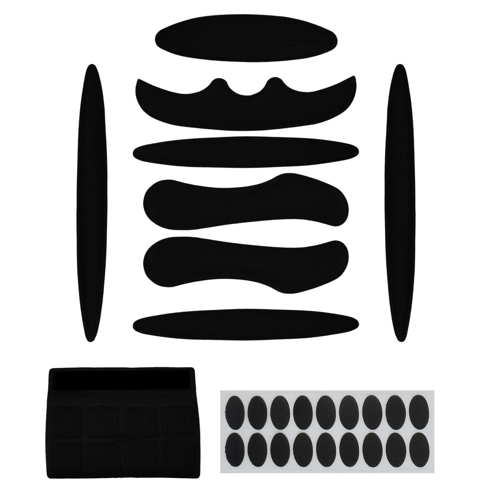 1 Set Cycle Helmet Pads, Helmet Padding Kit, Universal Foam Pads for Motorcycle Bike Cycling Helmet (Black)