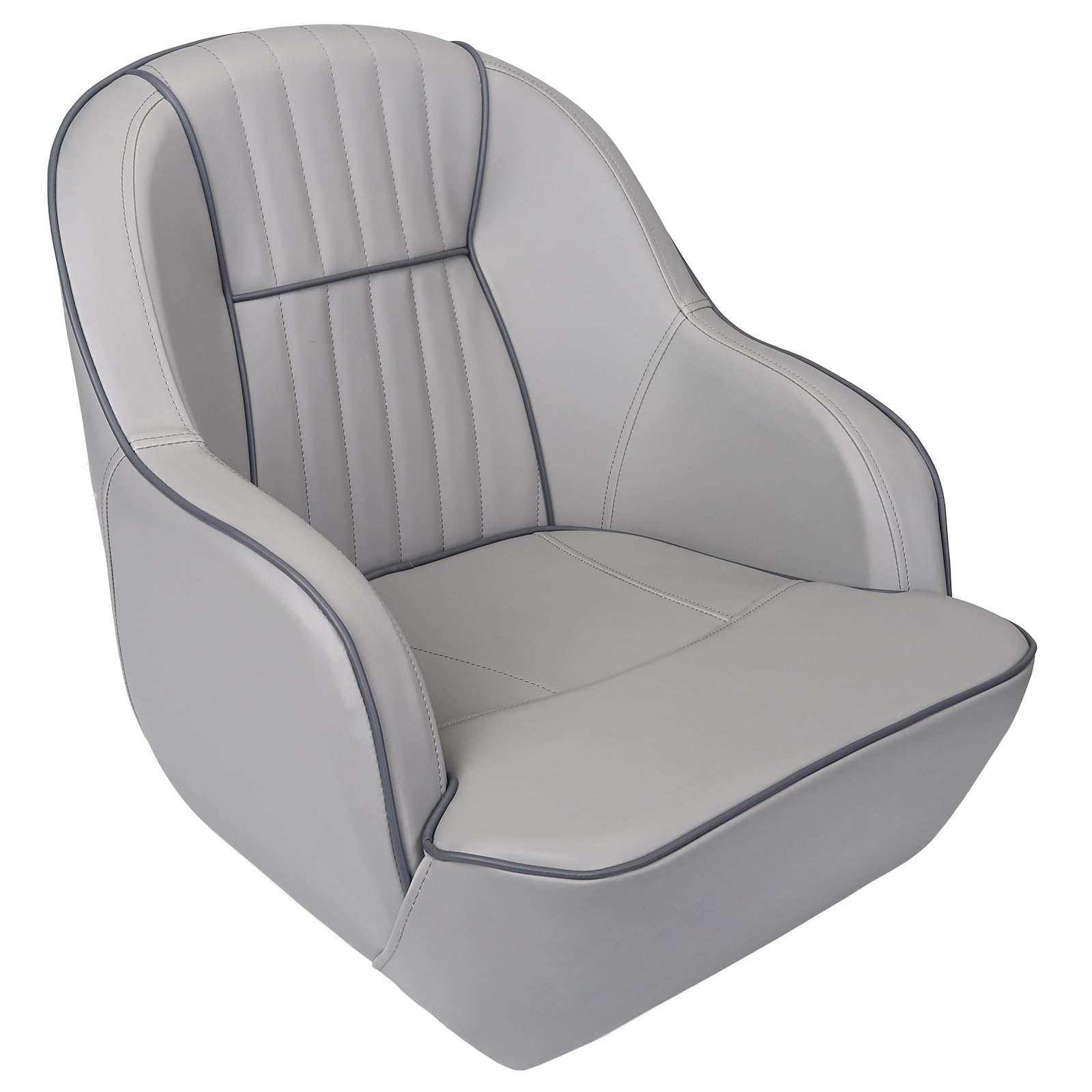 Pontoon Captain Seat Marine Boat Bucket Seats Low Back Captains Chair with Armrest