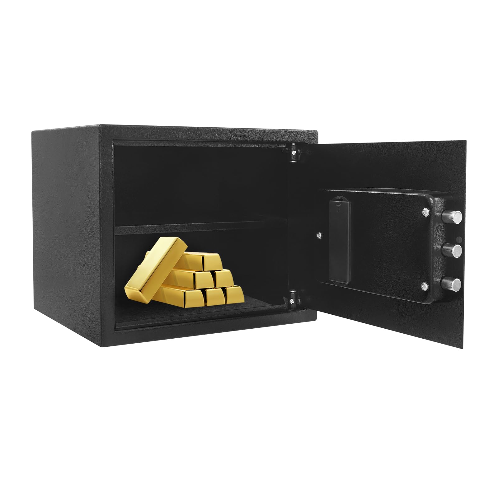 Caja fuerte digital de alta seguridad de 30 L, con código digital y protección contra incendios, para casa, oficina y objetos de valor, pared y montaje independiente, documentos y joyas