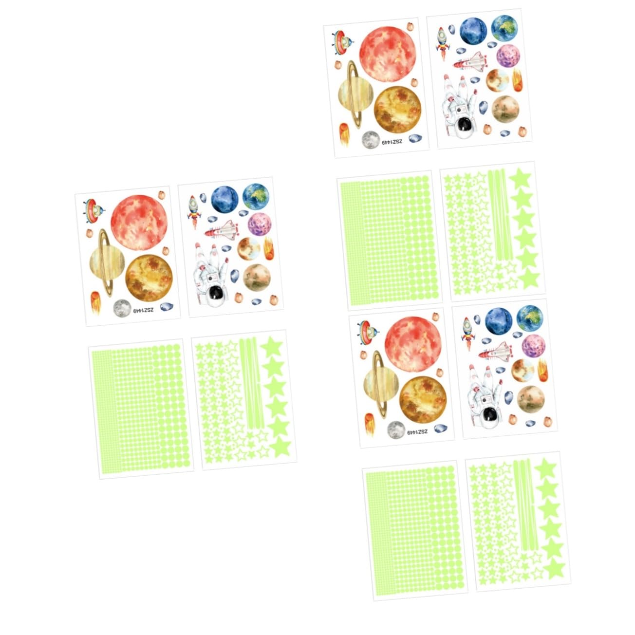 Toyvian 12blätter Glow in The Dark Wandaufkleber Wandtattoos Für Kinderzimmer Teiliges Wasserfest Für Und Deckenverzierung Nachtlicht Für Schlafzimmer Und Spielzimmer