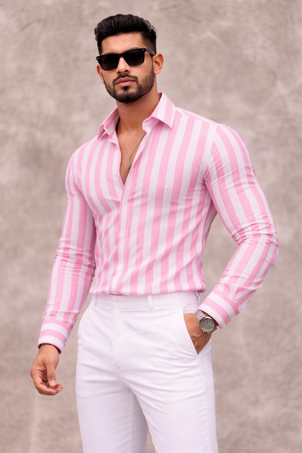 Men's Poly Blend Regular Fit Shirt | Abstract Wave Printed Shirts for Men | Trendy Button Down Stylish Shirt for Man | Casual Summer Outfit-picture-40