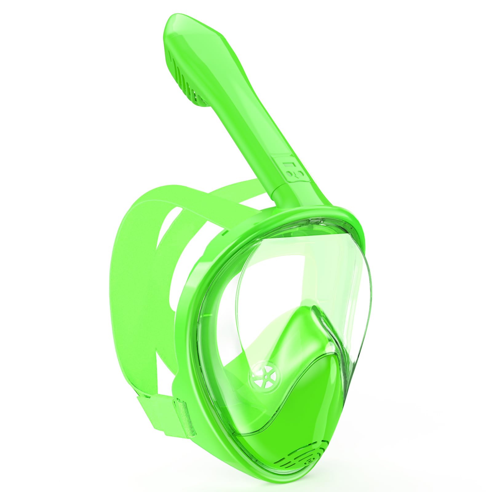 Kids Snorkel Mask Full Face, Snorkeling Gear for Kids with Camera Mount, 180 Degree Panoramic View Snorkeling Set Anti-Fog Anti-Leak