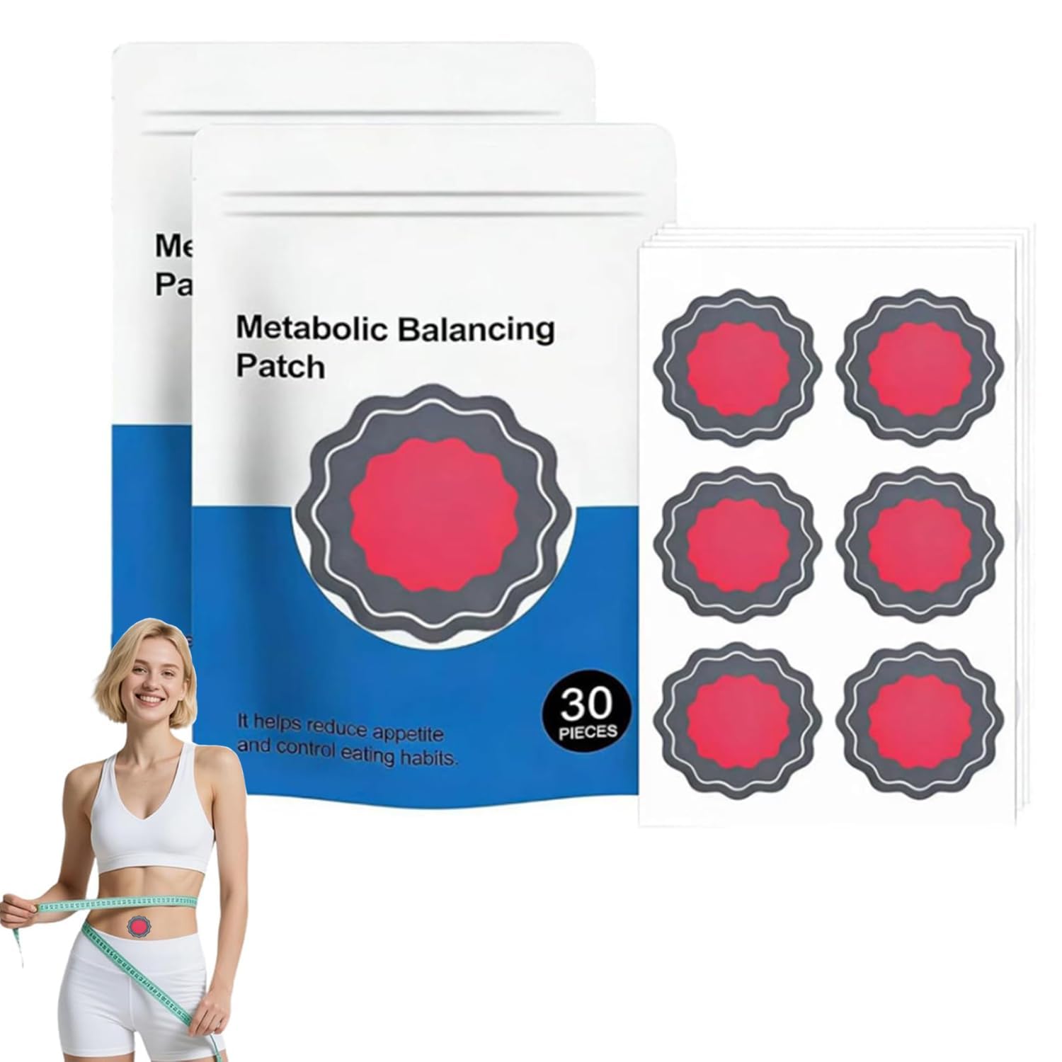 Body Care Patch, Metabolic Balancing Patch, Original Weight-Loss Patches, Skin-Friendly Patches for Everyday Use, Discreet & Comfortable for Adults, All Skin Types (2 Pack)