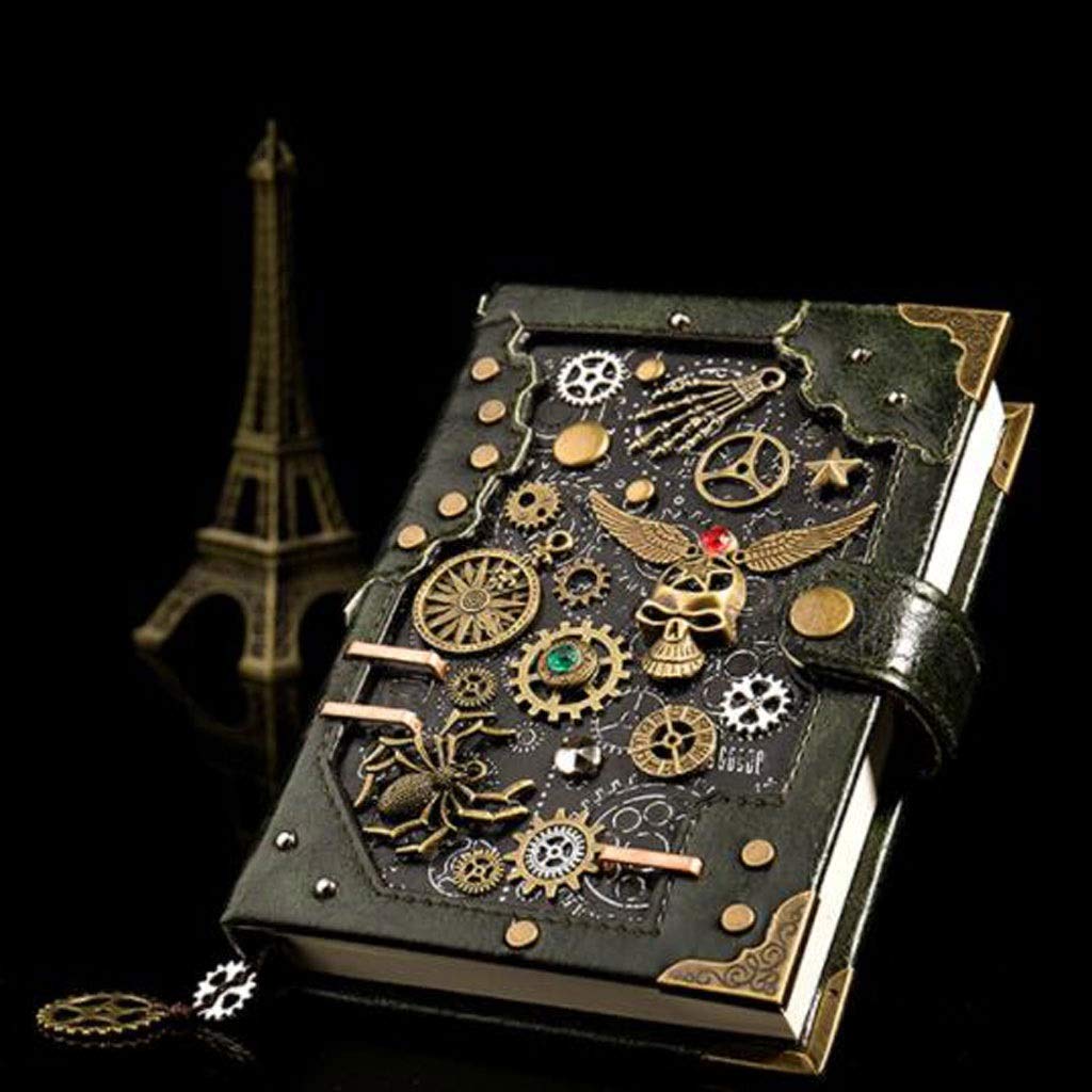 Cahier Journal European Creative Notebook Épaissir Le Bloc-Notes de Poche rétro en Vrac for Les Voyages de Travail Scolaire ou Personnel Bureau et Maison (Color : B, Taille : 5.03 * 6.49in)