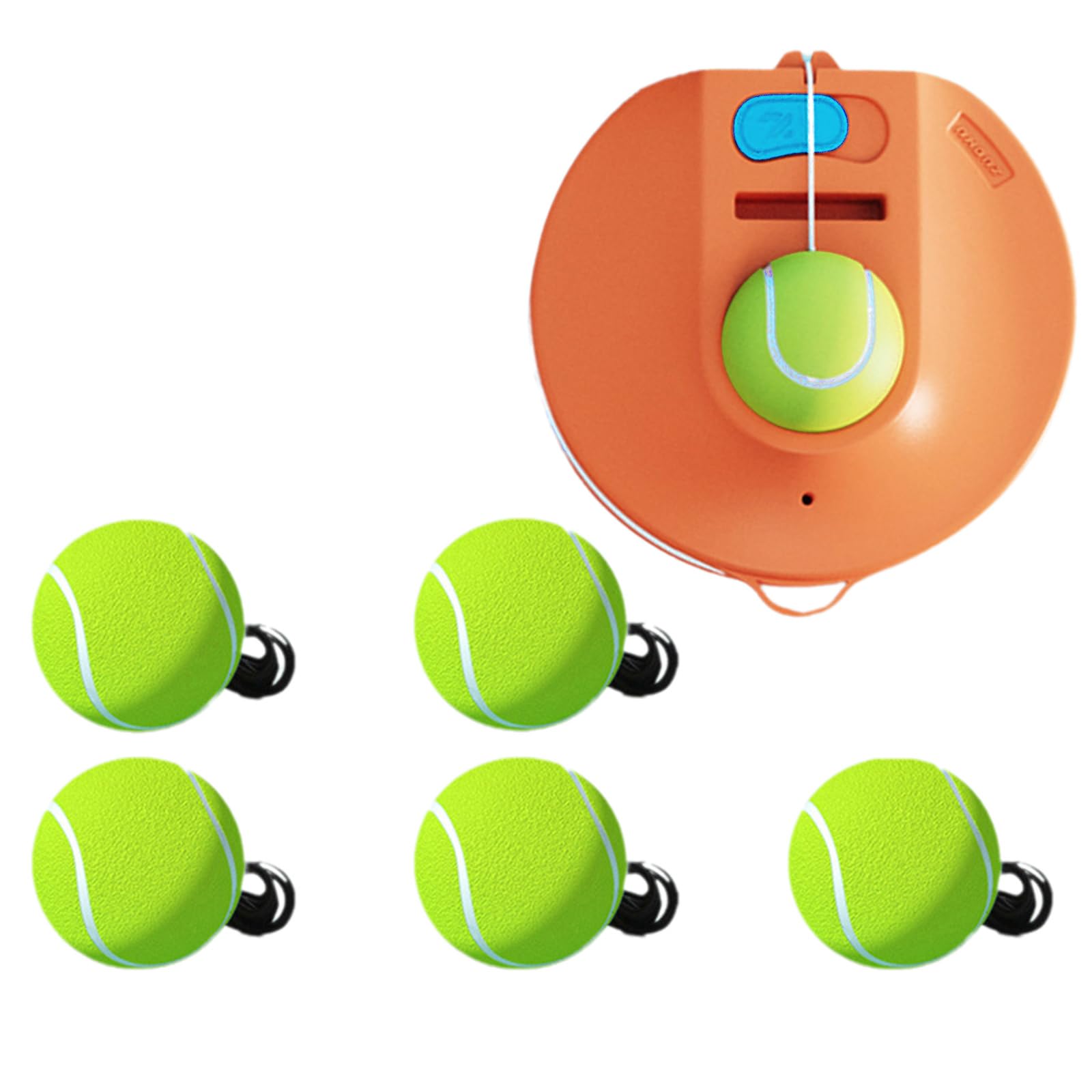 Juego de pelotas de rebote para entrenadores de tenis, equipo de entrenamiento de tenis portátil, autoprácticas, rebotes, entrenador de tenis, prácticas de tenis, dispositivo de entrenamiento de