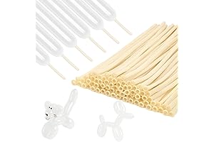 RUBFAC 100 PCS Clear Animal Balloons Twisting Balloons for Party/Birthday/Wedding Decorations