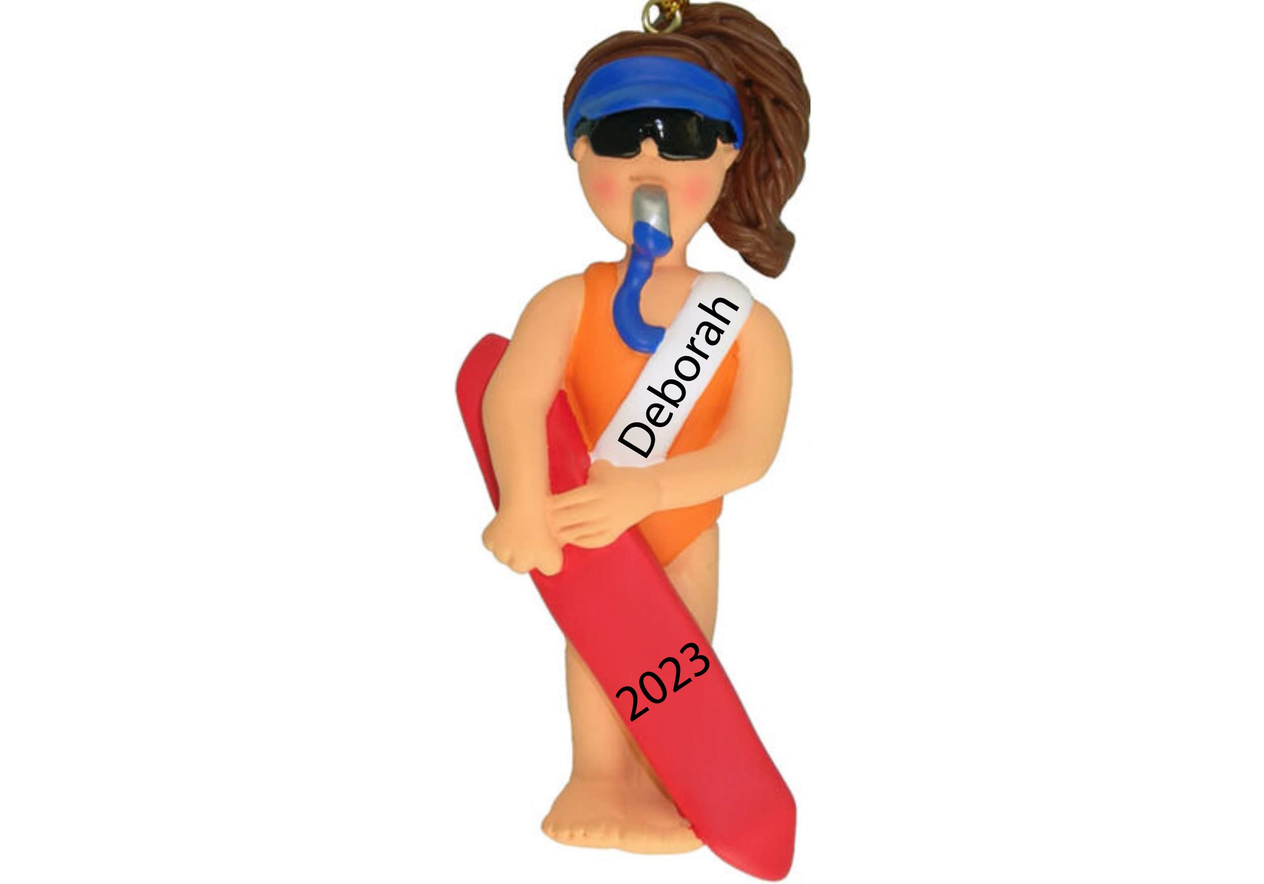 Santa Tell Me Lifeguard Christmas Ornament 2025 Personalized Gift for Lifeguard, Teen Girl, or Kids – Custom Lifesaver Ornament for Pool Rescue Hero