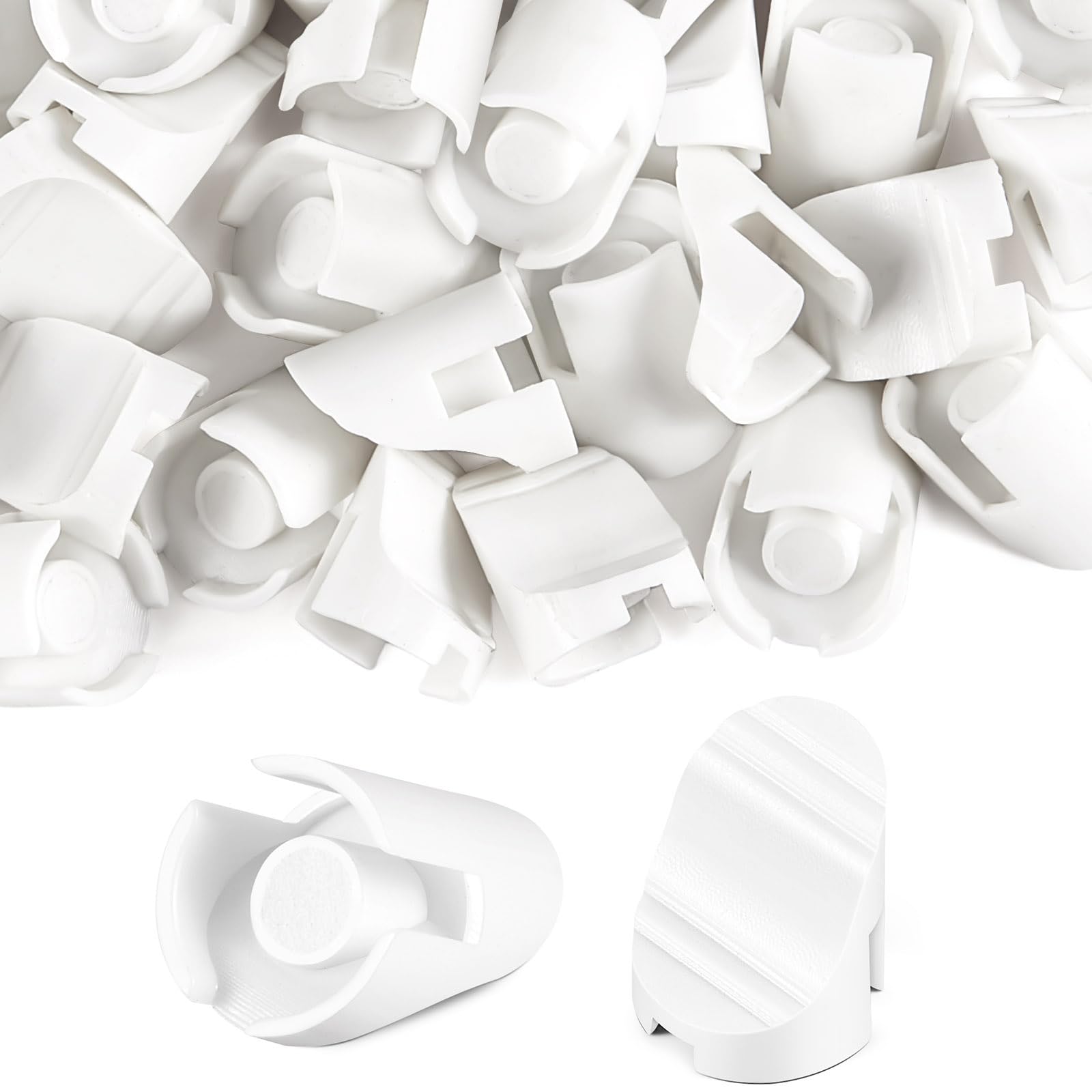 Landical 25 Pcs White Plastic Door Plugs, Diameter 5/16