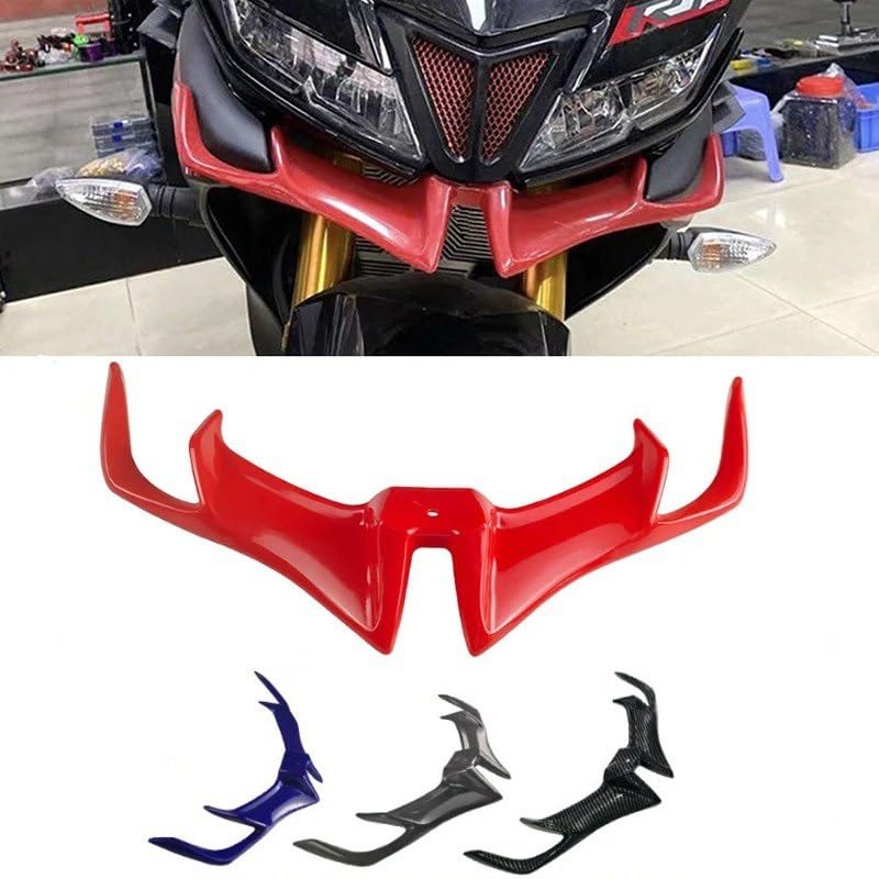 Aileron aérodynamique de moto bleu qui optimise la stabilité avant - 3