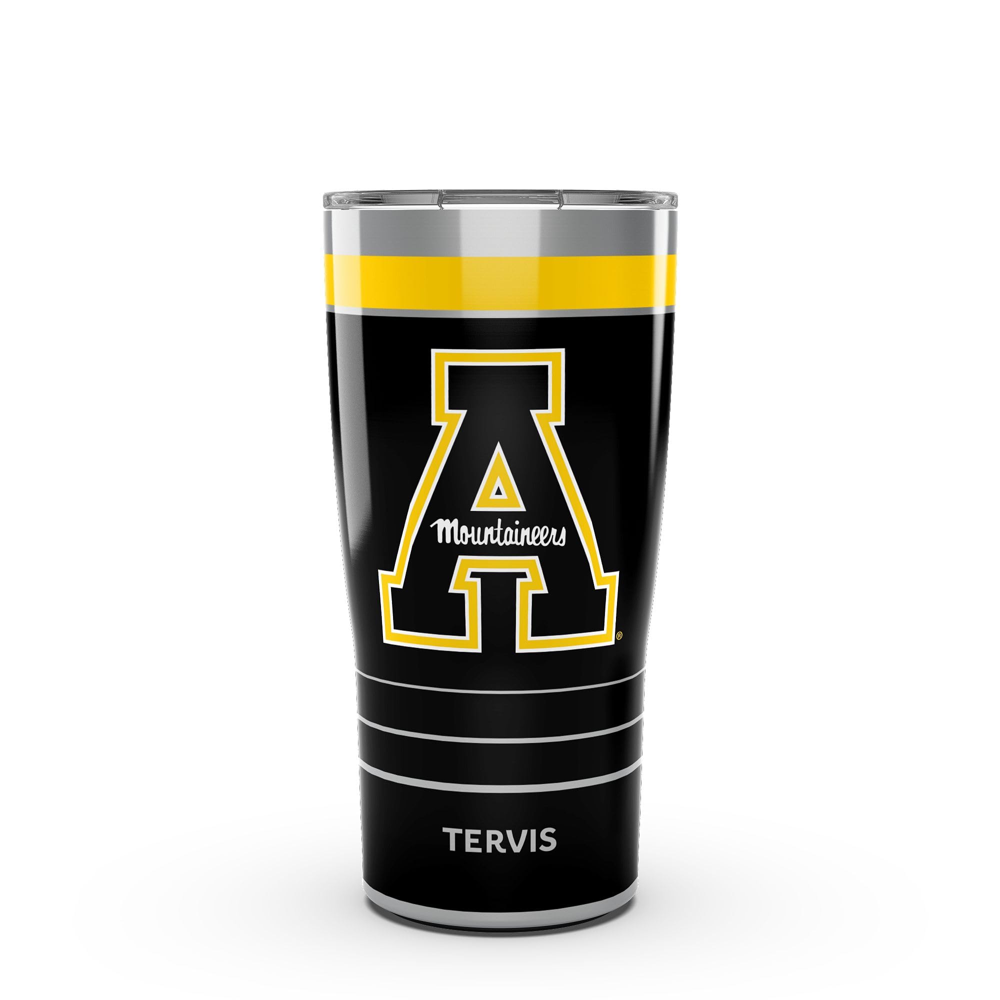 Tervis Traveler Appalachian State Mountaineers – MVP dreiwandiger, isolierter Becher hält Getränke kalt und heiß, 590 ml, Edelstahl