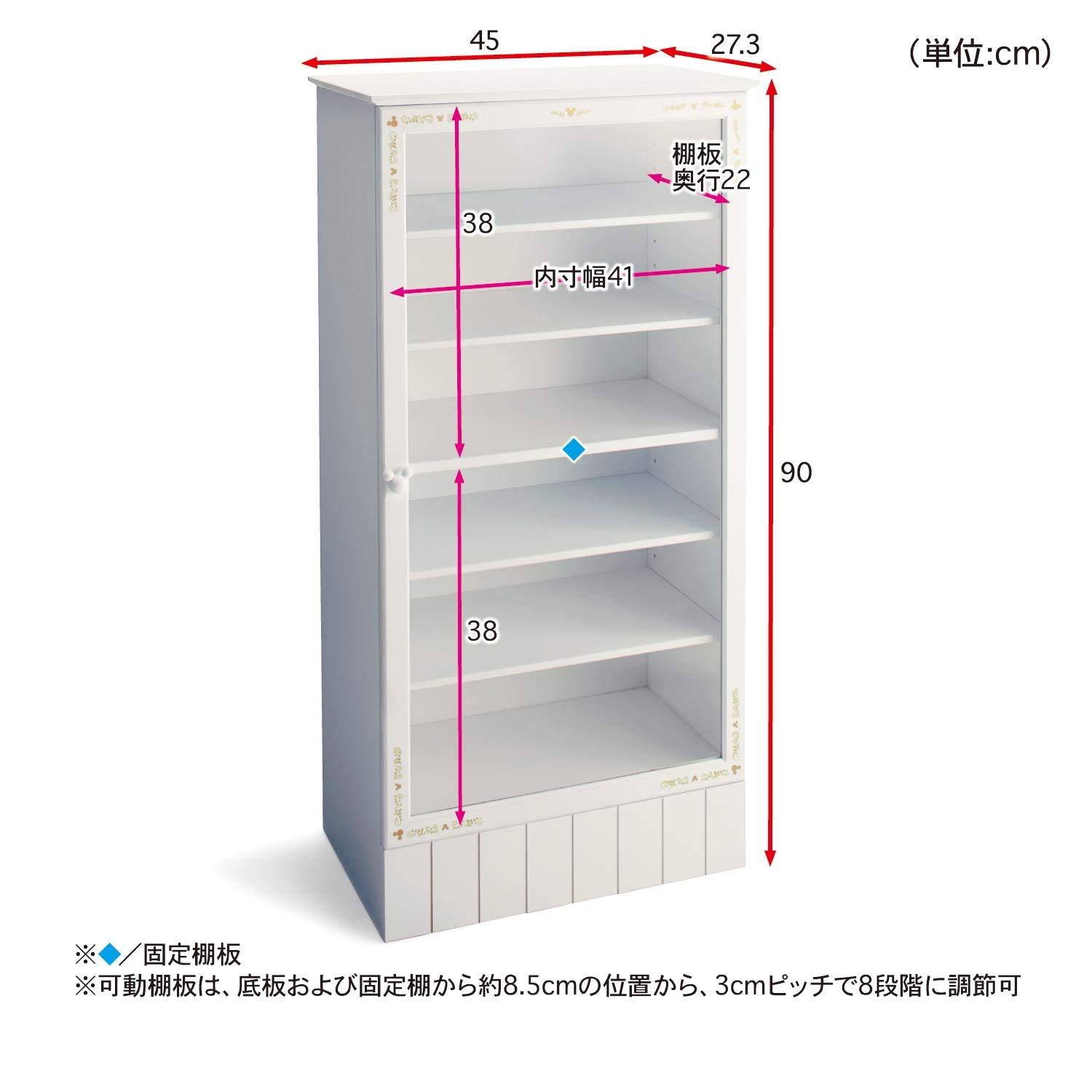 Amazon.co.jp: [ベルメゾン] ディズニー キャビネット ショップ風 