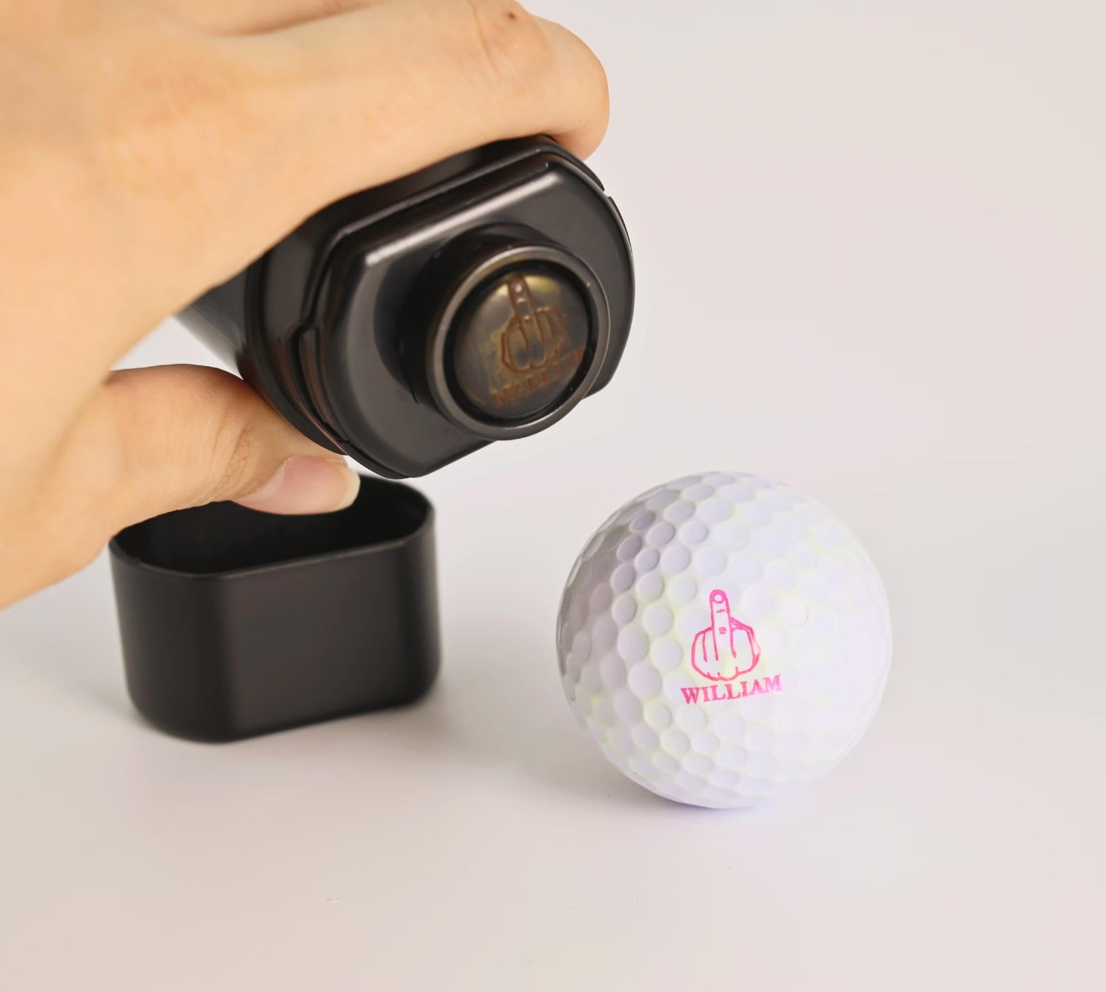 Niestandardowy znaczek do piłki golfowej, 2 w 1, z podwójną głowicą, wielokrotnego użytku, samotuszujący stempel do piłek golfowych, zdejmowany znacznik linii piłki golfowej i narzędzie do