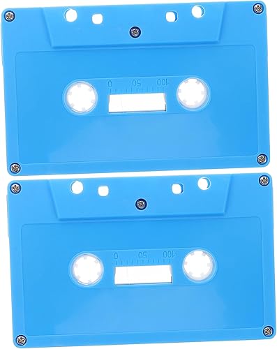 ibasenice 2pcs Retro Colorido Cassette Cinta Decoración Cassettes de audio en blanco para decoración de fiesta de música proyectos DIY