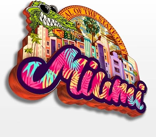 Vista 13 de Orlando Florida USA American Nevera Magnet Colección Madera 3D Madera Hecho a Mano Viajes Ciudad Recuerdos Refrigerador Imán Decoración del Hogar
