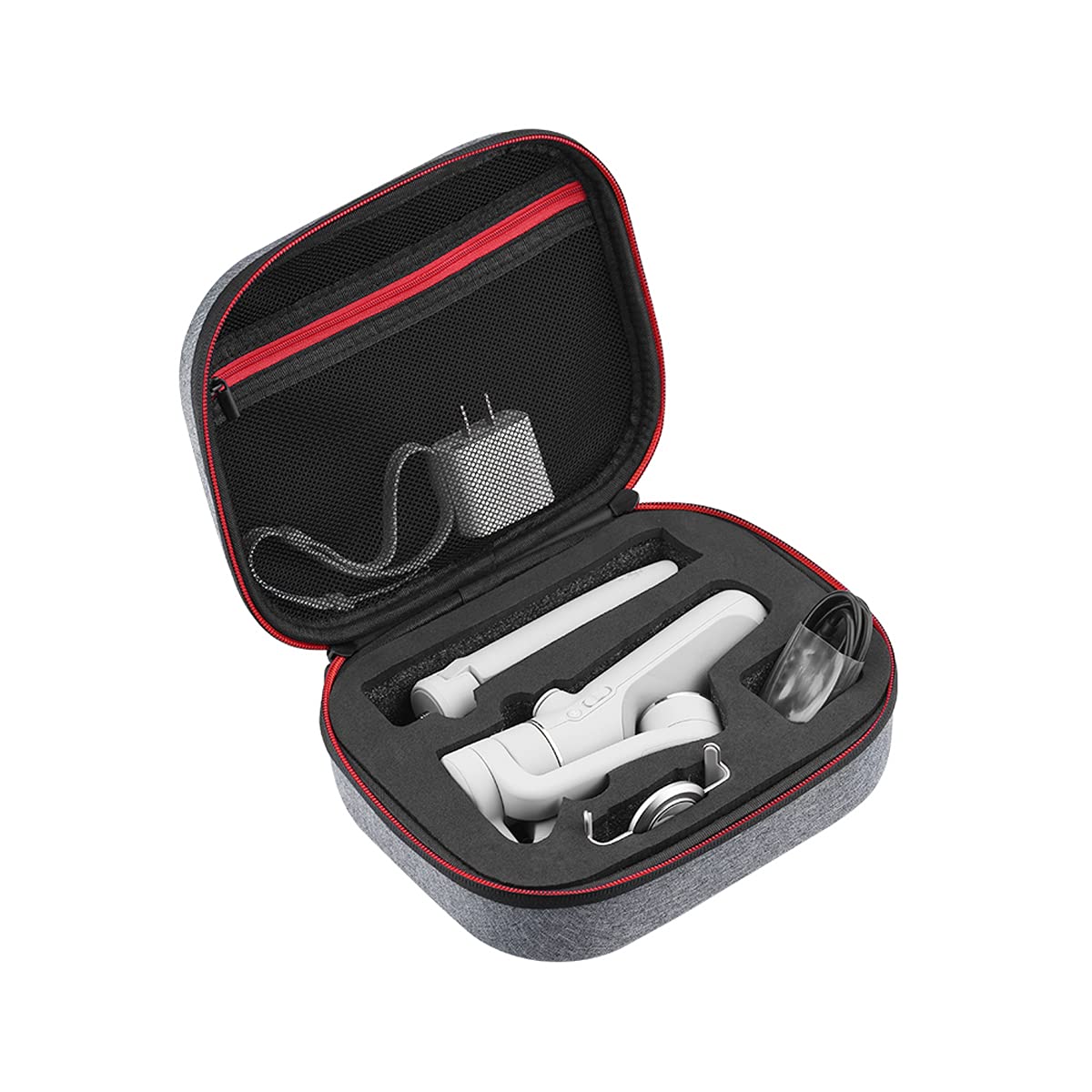 Top-Tech Carrying Case Compatible with DJI OM 5 Smartphone Gimbal Stabilizer Travel Storage Bag Compatible with DJI OM 5 Smartphone Gimbal Stabilizer Dji osmo 5 accessories (Grey)