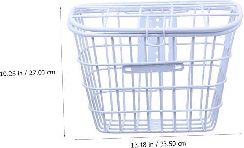 Miniatura 8 de Toddmomy Cesta de bicicleta vintage para scooter eléctrico para adultos, cesta delantera para bicicletas eléctricas para bicicletas, soporte de