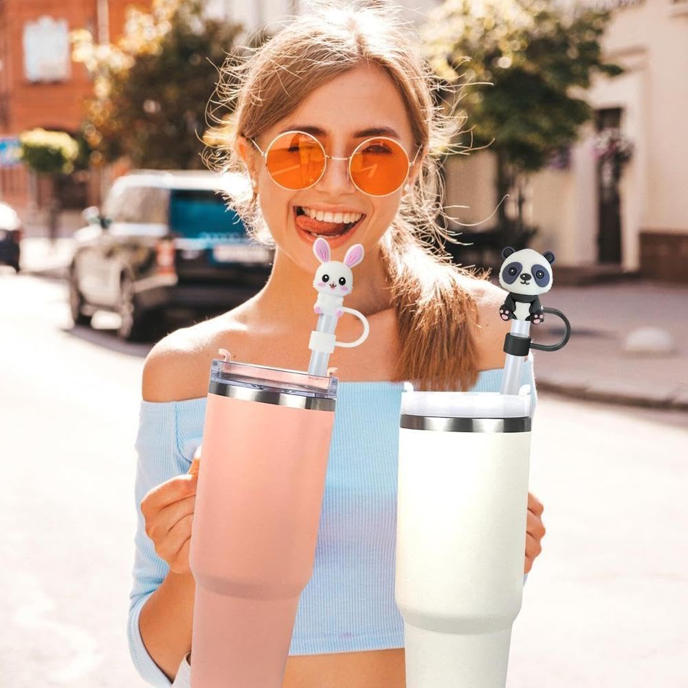 Strohhalm-Abdeckkappe Aus Silikon Mit LED-Licht – Wasserdicht Für Stanley-Becher & 30/1,2 L Trinkflaschen