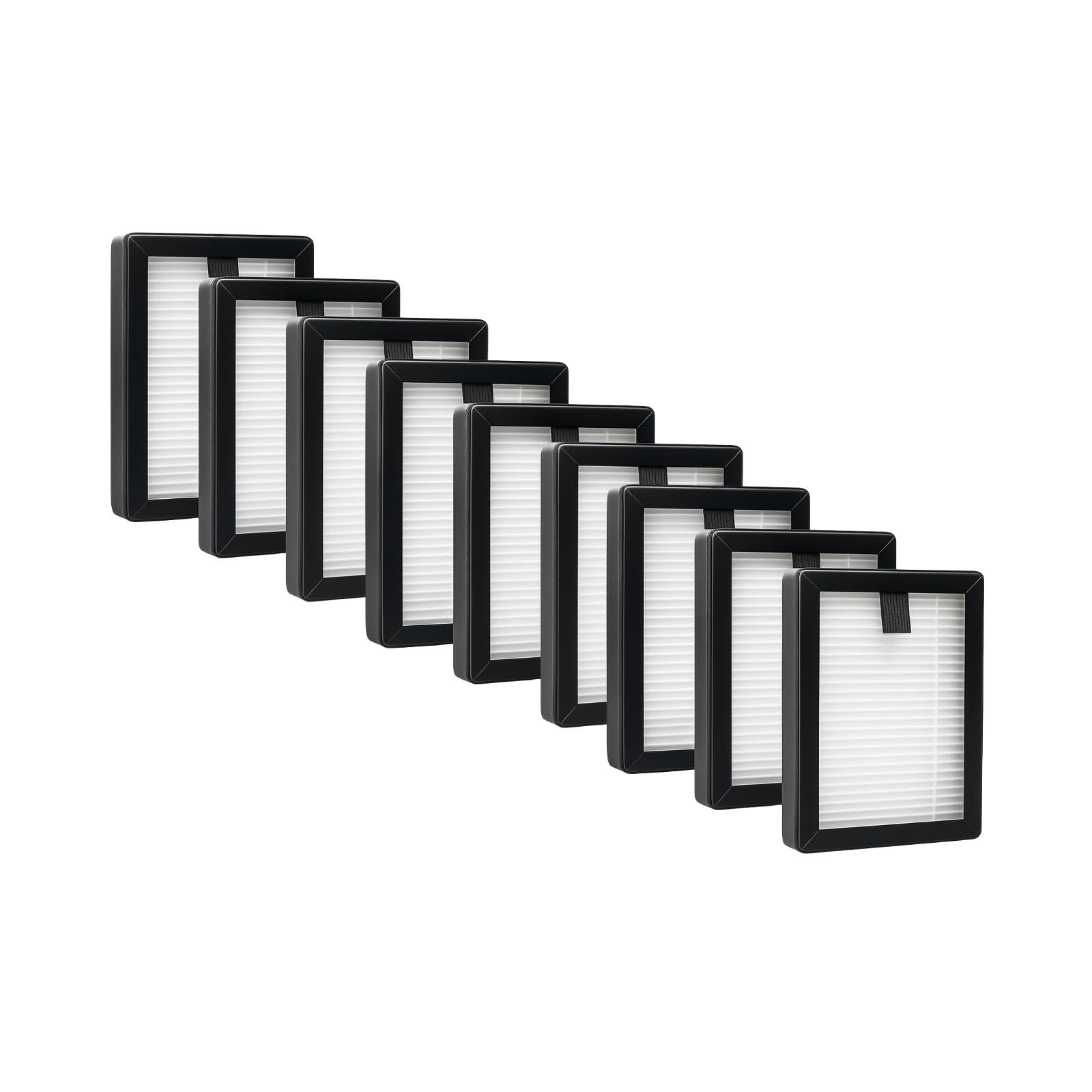 Nispira 3-in-1 True HEPA Filter Replacement Compatible with KOIOS MOOKA Air Cleaner Air Purifier Model PM1220. Pack of 9