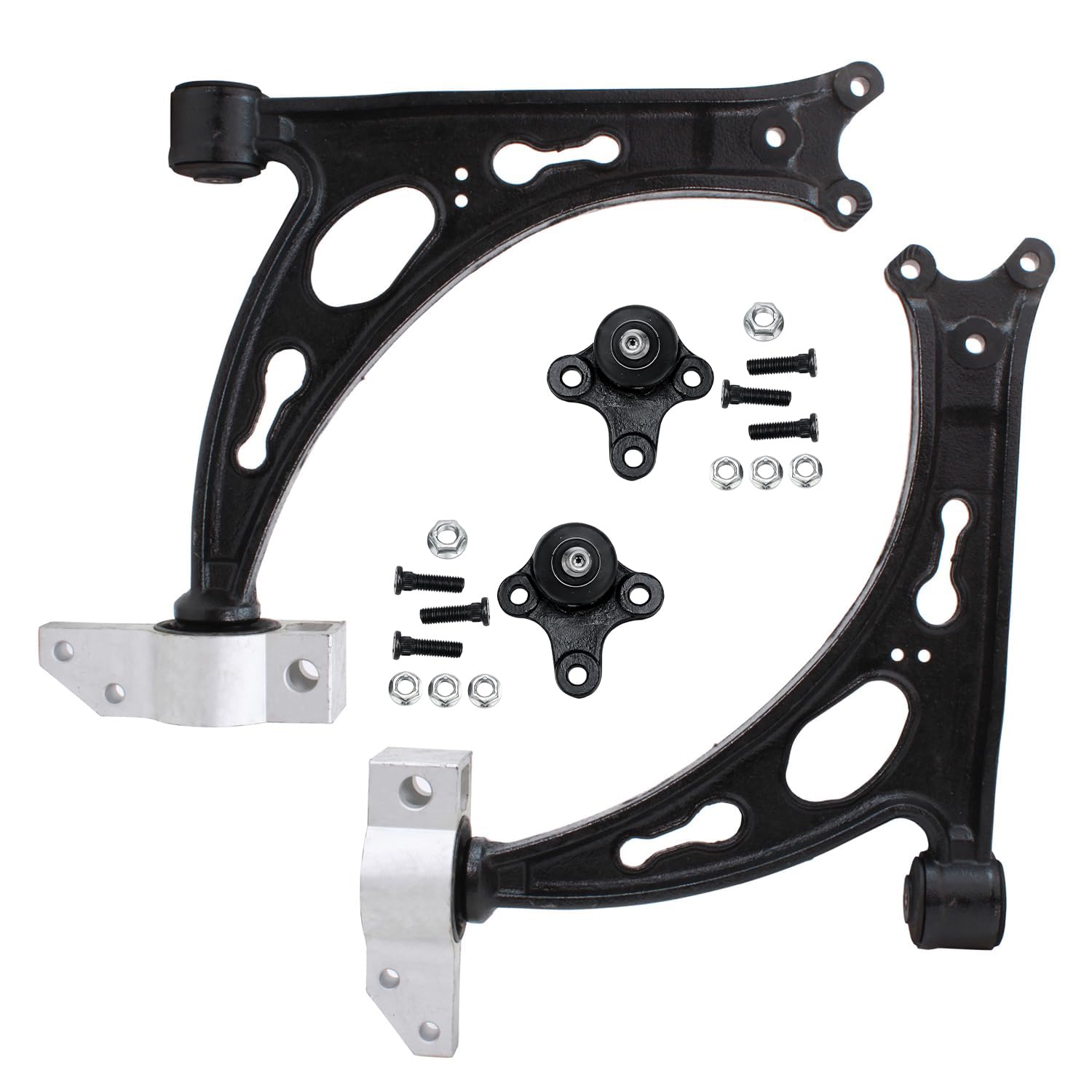 Detroit Axle - 4pc Front End Control Arms Kit for Volkswagen Jetta Golf GTI