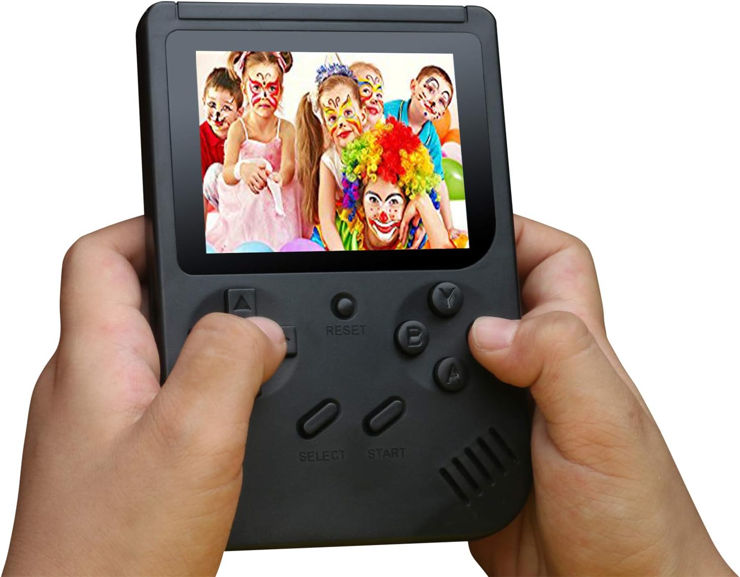 Handheld Game Console Retro FC Gaming Console for Kids Built-in 300 Classic Games, 3 Inch LCD Screen, TV Video Game Player USB Charging Gifts for Kids (Black)
