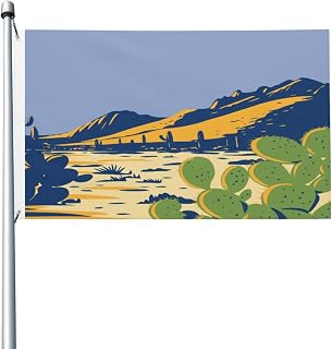 Prickly Pear Cactus Growing In Ironwood Forest National Monument Sonoran Desert Arizona Flag 3x5 Ft Double-Sided Durable Outdoor Banner Home Party Welcome Flag Patio Decor Flag