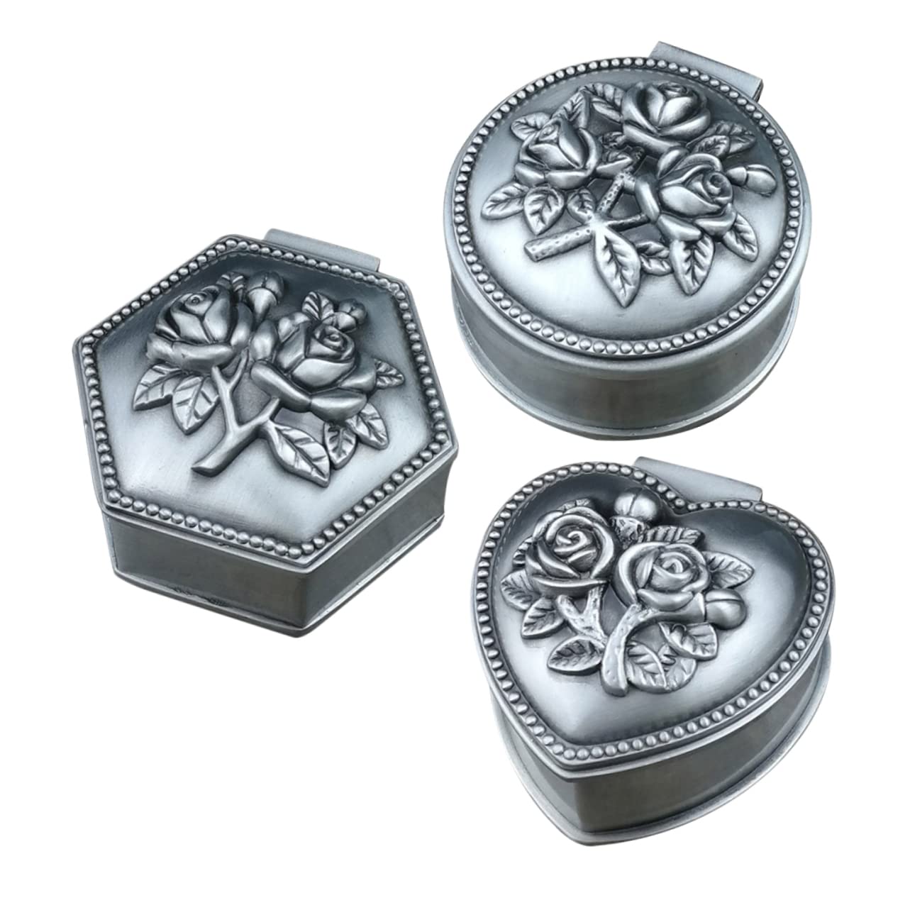 Coffret cadeau pour bijoux vintage BESPORTBLE, 3 boîtes à bijoux anciennes de haute qualité