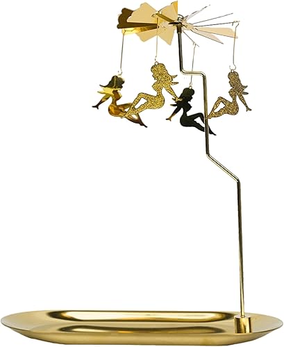 Portavelas de latón cónico para Navidad, decoración del hogar, aniversario de boda, fiesta, regalos de inauguración de la casa, juego de 6