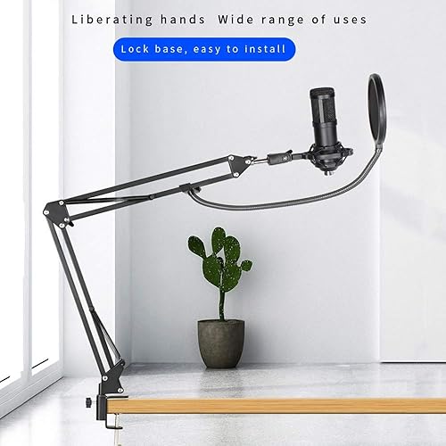 Miniatura 2 de RTBBYU - Juego de micrófono con tarjeta de sonido en vivo, cambiador de voz, interfaz de audio USB multifuncional, micrófono de volumen inteligente