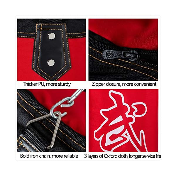 Sfeexun-Punching-Bag-for-Man-Women-Kids-IndoorGarden-Boxing-Bag-Unfilled-Heavy-Bag-Set-with-Punching-Gloves-Chain-Ceiling-Hook-for-MMA-Kickboxing-Muay-Thai-Karate-Taekwondo SFEEXUN Punching Bag for Man Women Kids, Indoor/Garden Boxing Bag Unfilled Heavy Bag Set with Punching Gloves, Chain, Ceiling Hook for MMA, Kickboxing, Muay Thai, Karate, Taekwondo