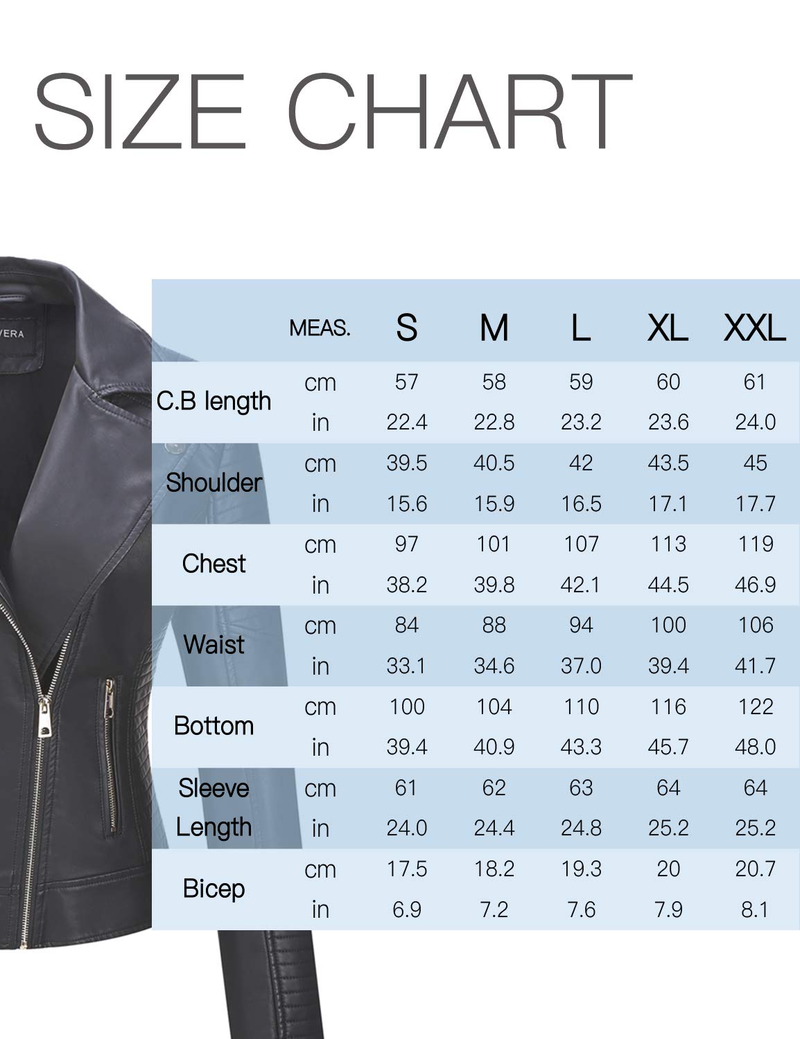 BELLIVERA Giacca Corta da Donna in Pelle PU, Giacca Tasche con Cerniera, Giacca in Pelle PU per l'autunno e l'inverno