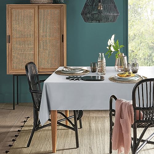 XWZO Tischdecke, rechteckig, einfarbig, wasserabweisend, abwischbar, Tischdecke für Café, Restaurant, Buffet, Tischparty, 140 x 240 cm, Silbergrau XWZO Tischdecke, rechteckig, einfarbig, wasserabweisend, abwischbar, Tischdecke für Café, Restaurant, Buffet, Tischparty, 140 x 240 cm, Silbergrau