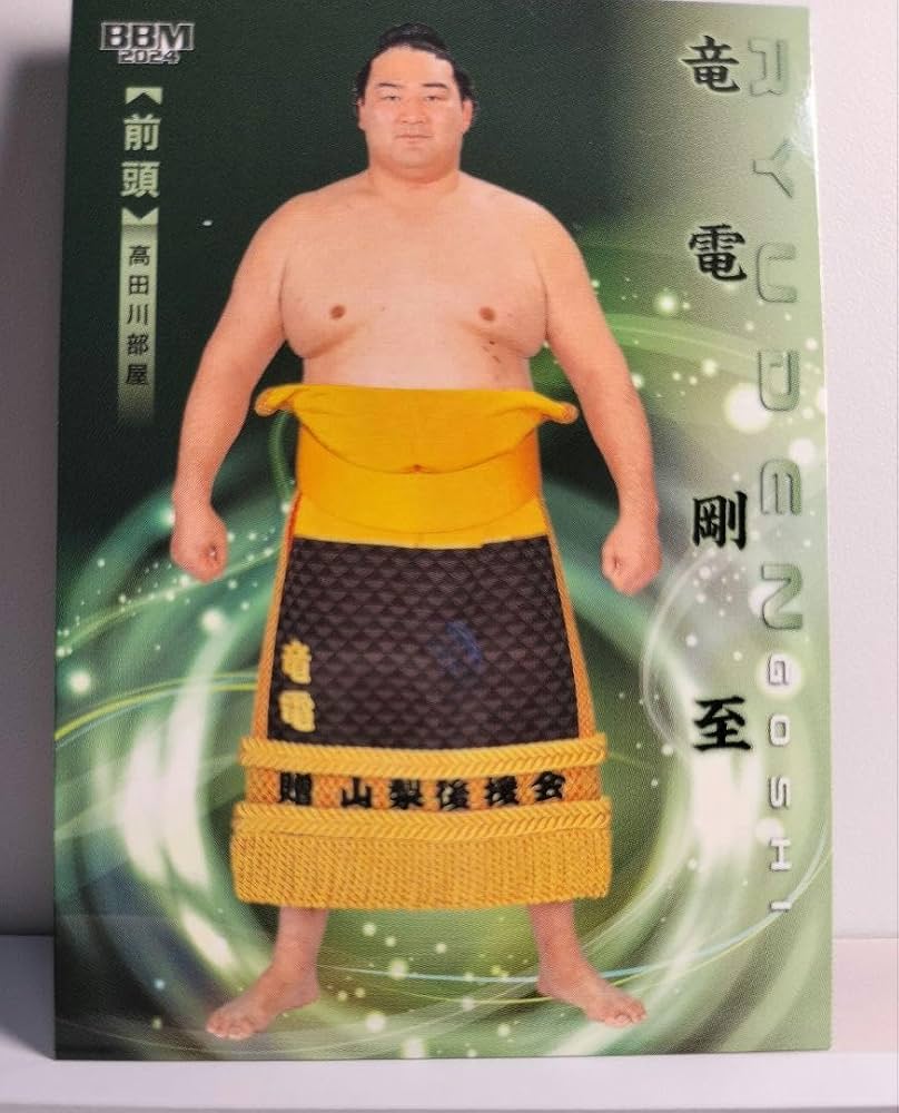 Amazon.co.jp: 大相撲カード 響 2024 竜電 : おもちゃ