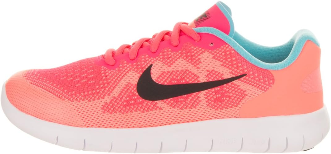 Nike Girls Free RN 2017 Gym Exercise Running Shoes Pink 5 Medium (B,M) Big Kid