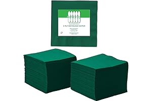 2-Ply Vibrant Emerald Green Napkins for Cocktail & Beverage Parties - Luxurious & Absorbent