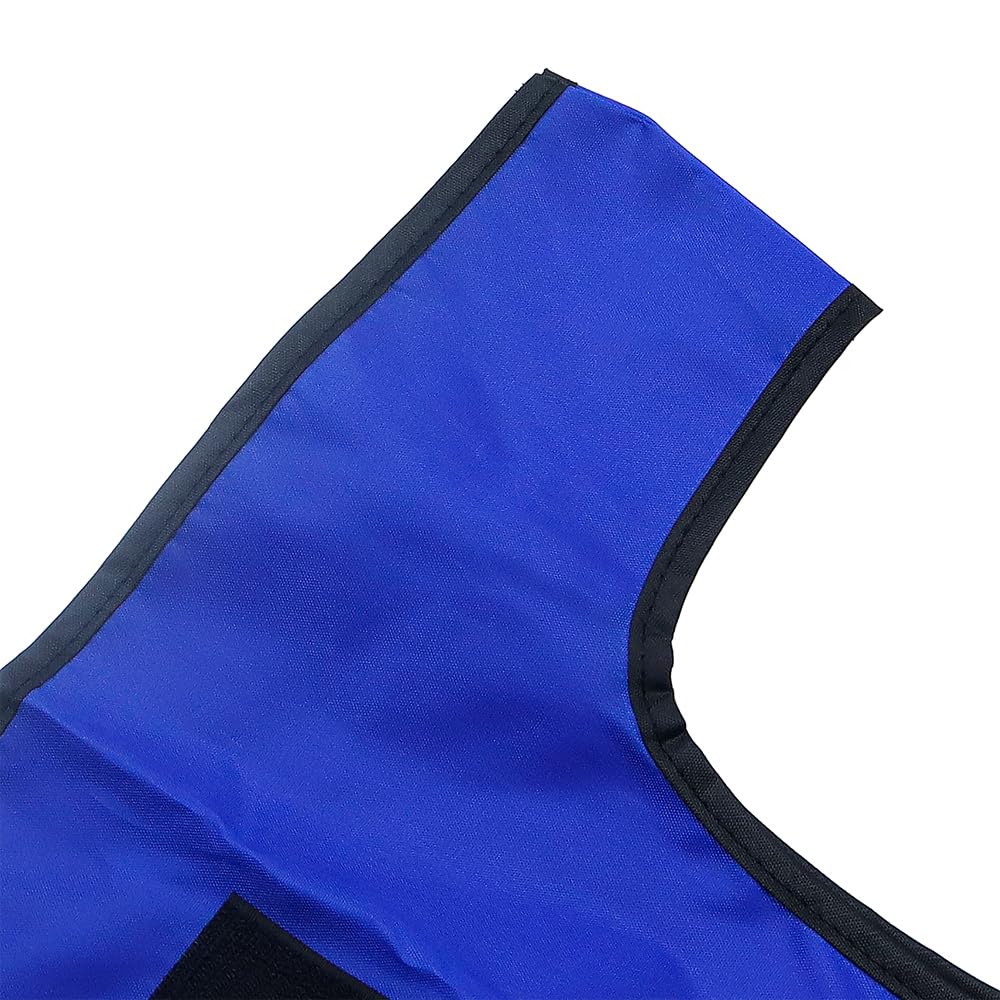 Ensemble de Jeu de Dodgeball 12 pièces – Gilet d'étiquette de Ballon Chasseur 2 pièces avec 10 balles pour Jeux d'intérieur et d'extérieur – Bleu